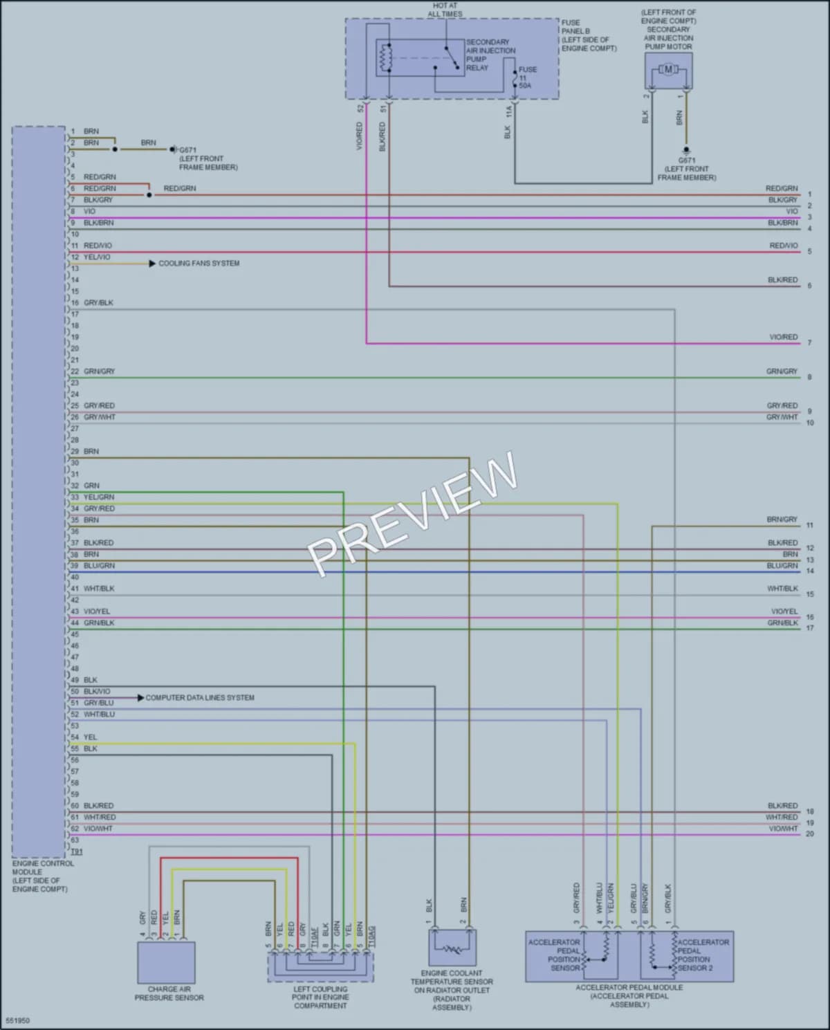 2017 Volkswagen GolfAlltrack Engine Performance wiring diagram preview