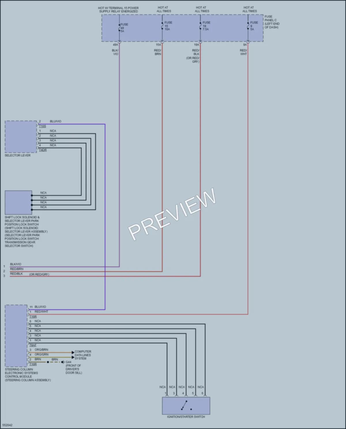 2017 Volkswagen GolfAlltrack Starting Charging wiring diagram preview
