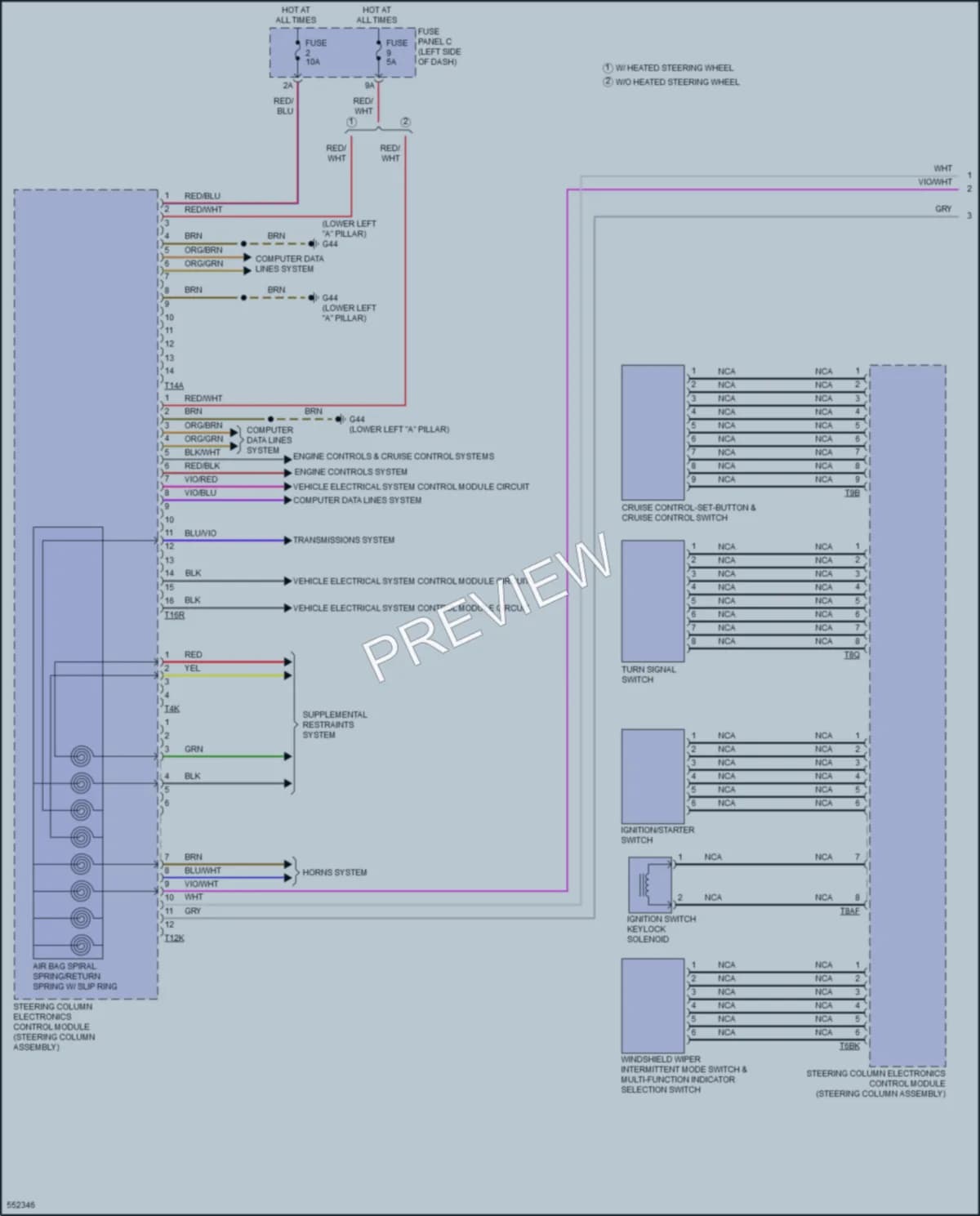2017 Volkswagen GolfR Body Control Modules wiring diagram preview