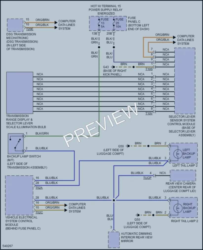 2017 Volkswagen Jetta Exterior Lights wiring diagram preview