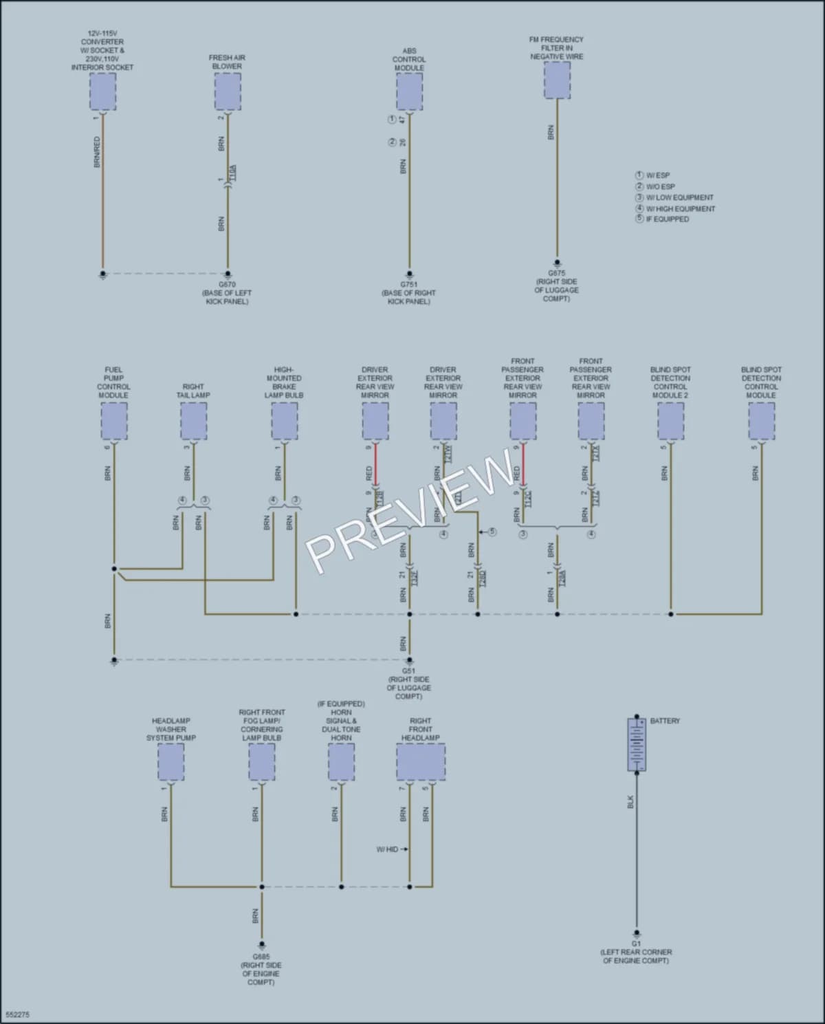 2017 Volkswagen Jetta Ground Distribution wiring diagram preview