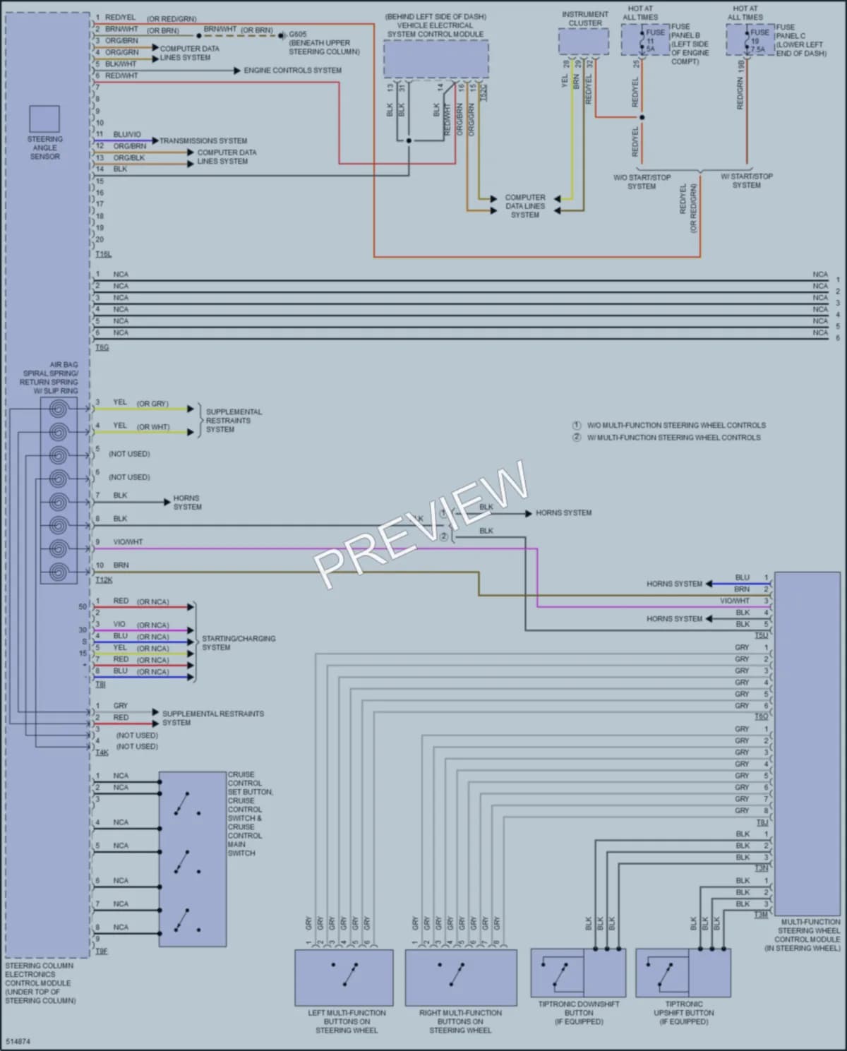 2017 Volkswagen Tiguan Body Control Modules wiring diagram preview