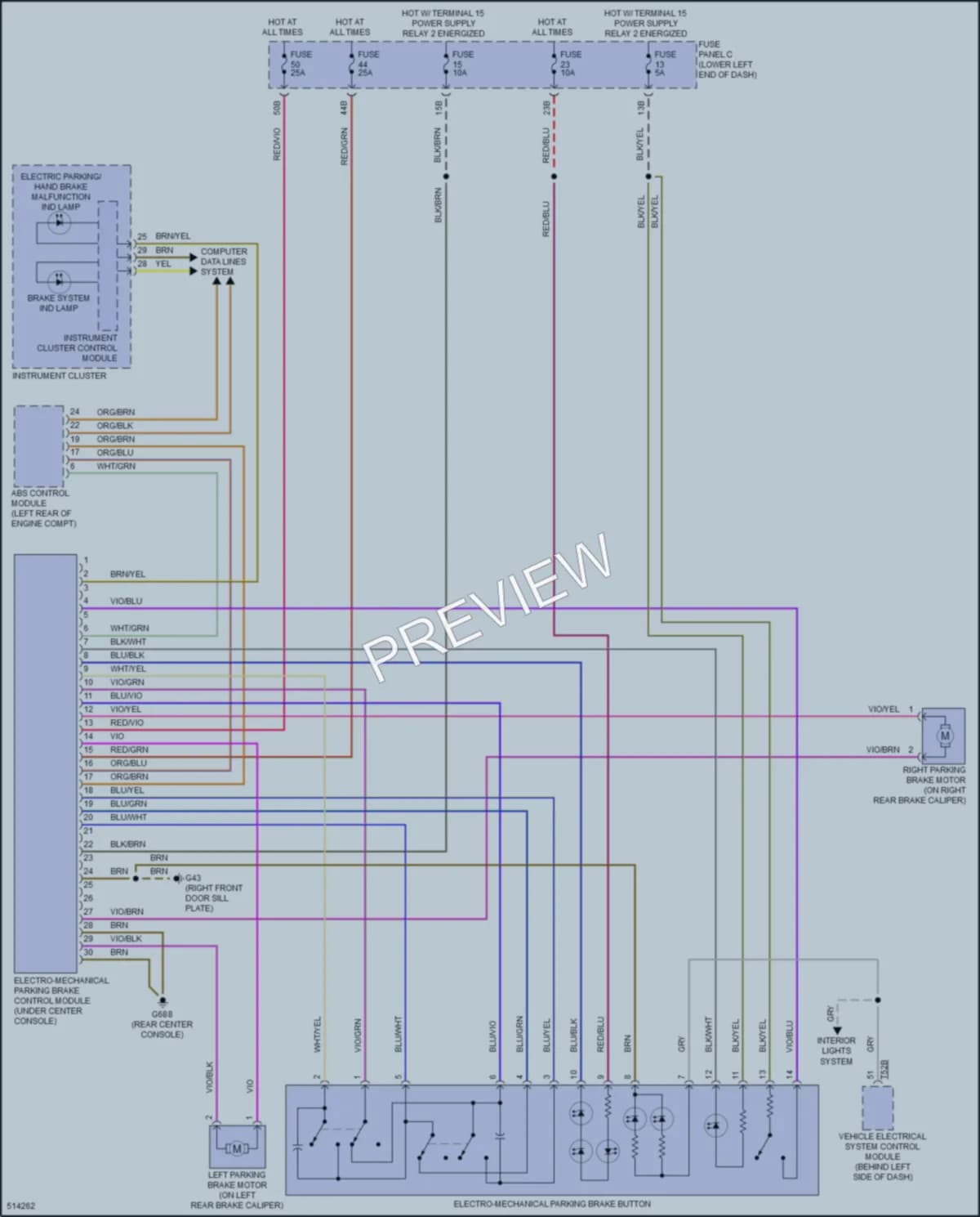 2017 Volkswagen Tiguan Shift Interlock wiring diagram preview