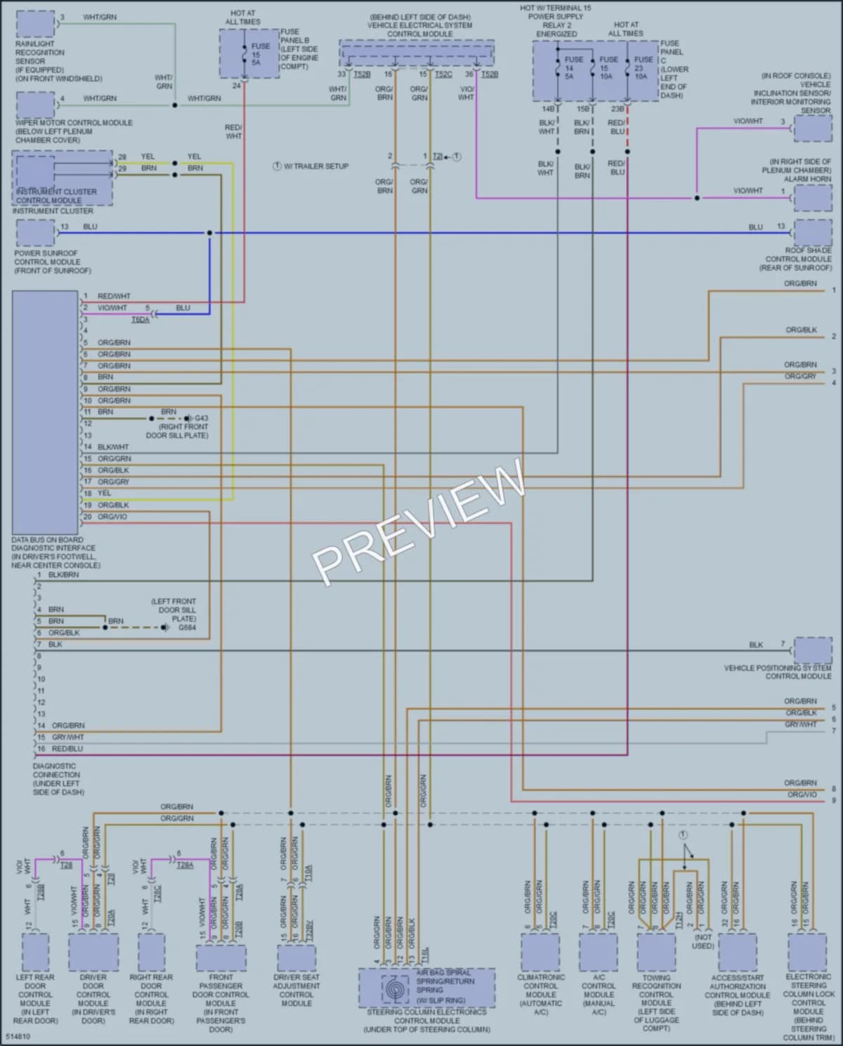 2017 Volkswagen TiguanLimited Computer Data Lines wiring diagram preview