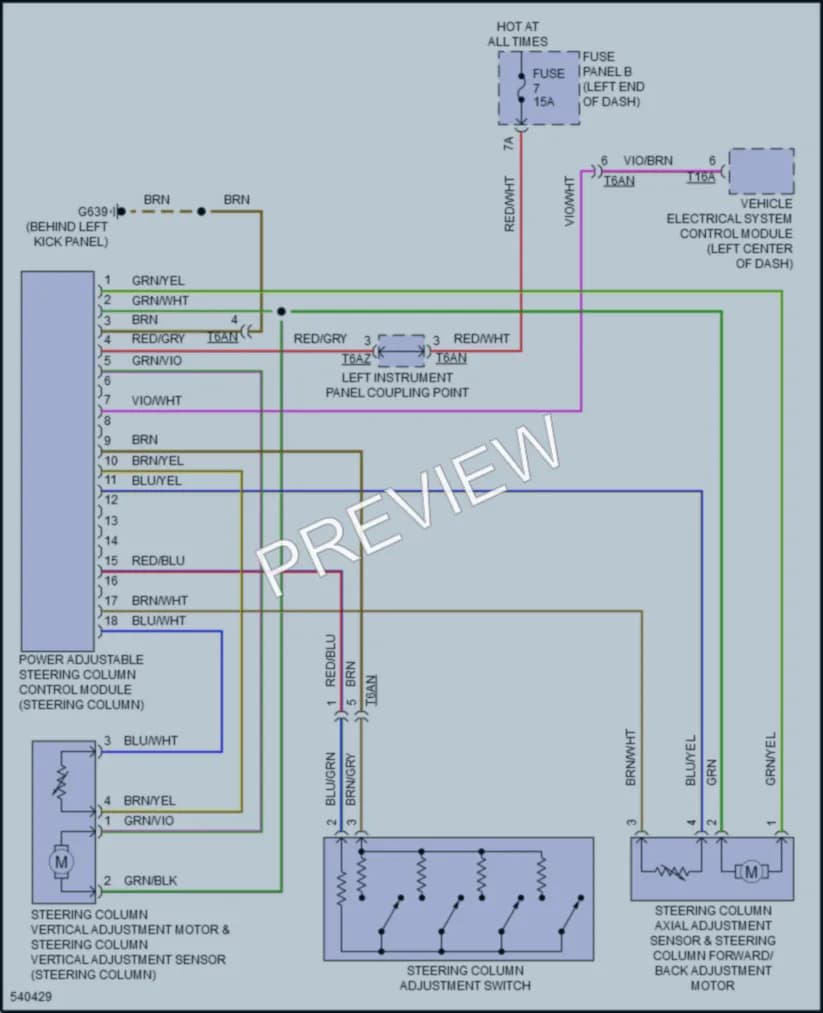 2017 Volkswagen Touareg Electronic Power Steering wiring diagram preview