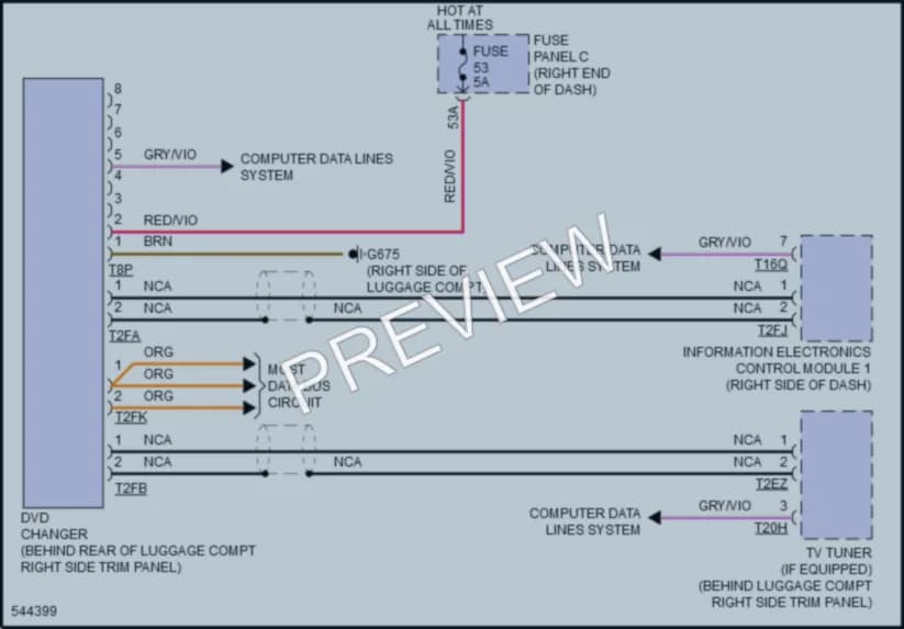 2017 Volkswagen Touareg Radio wiring diagram preview