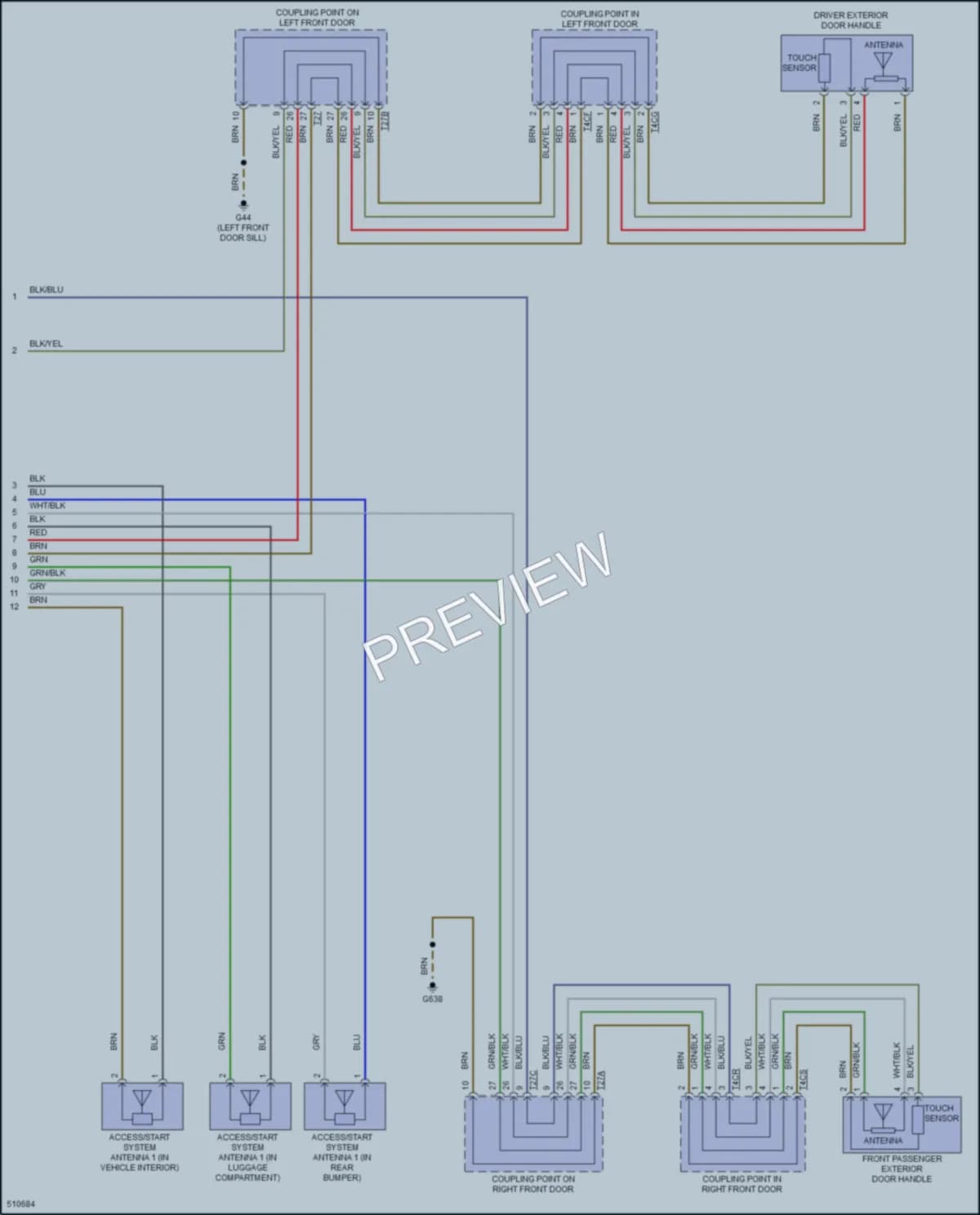 2017 Volkswagen eGolf Anti Theft wiring diagram preview