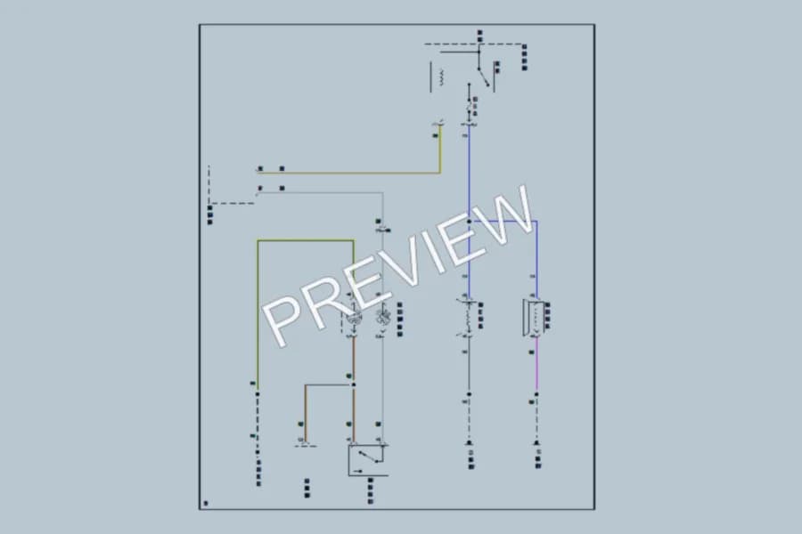 2017 Volvo S90 Horn wiring diagram preview