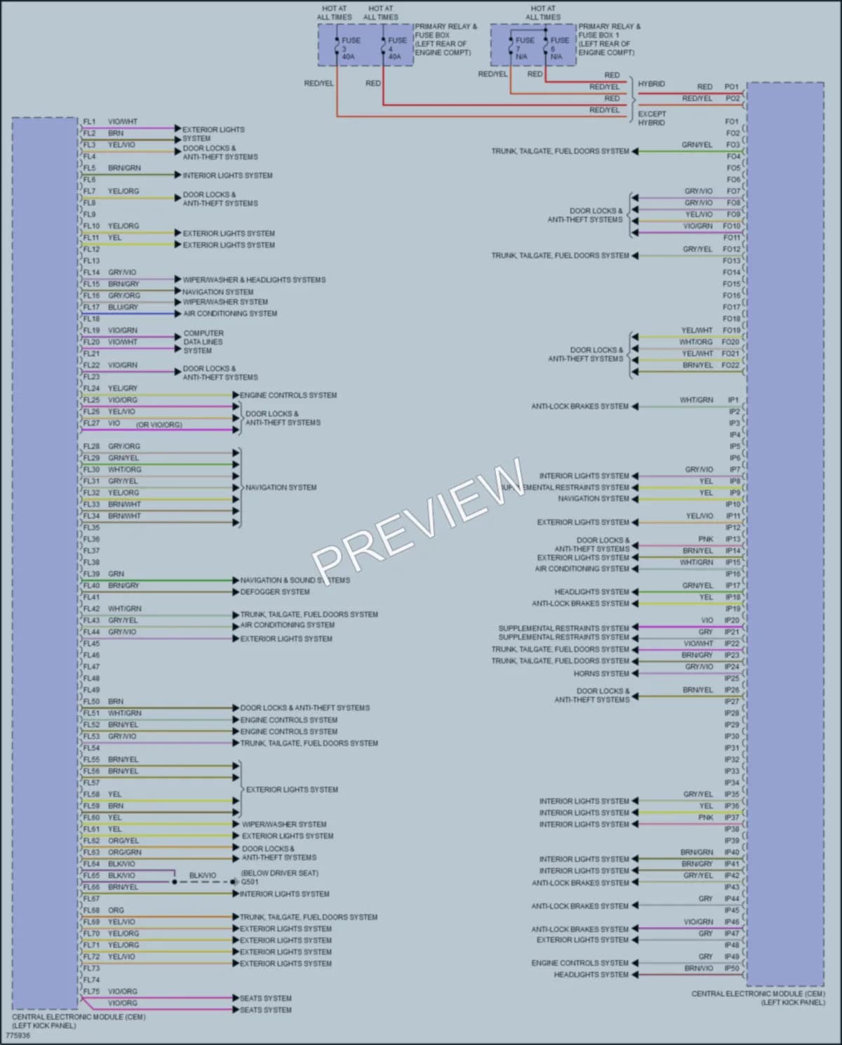 2017 Volvo XC90 Body Control Modules wiring diagram preview