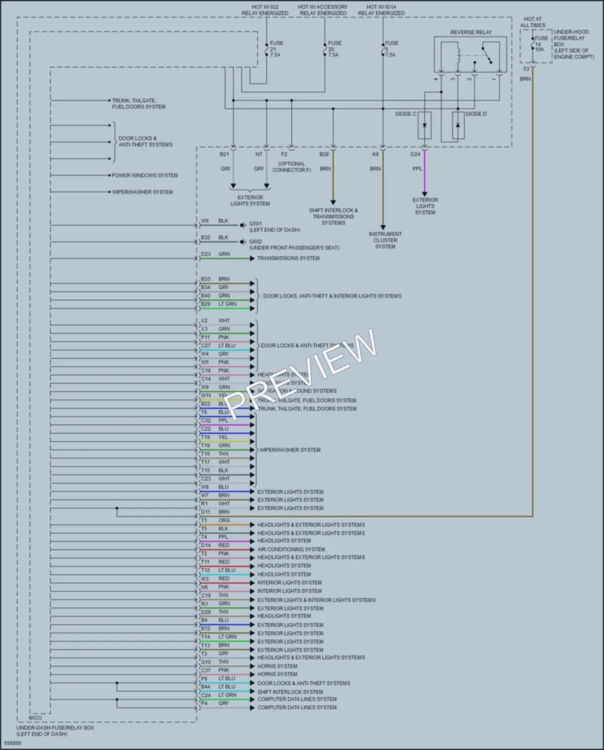 2018 Acura ILX Body Control Modules wiring diagram preview