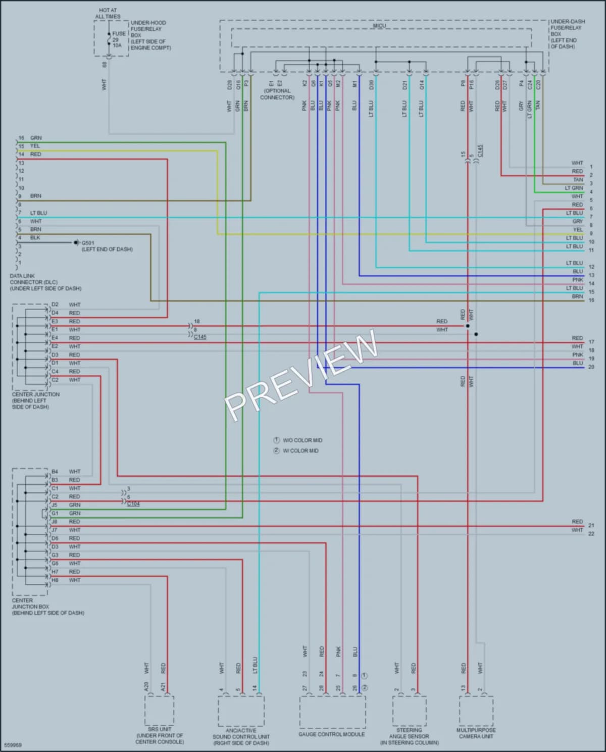 2018 Acura ILX Computer Data Lines wiring diagram preview