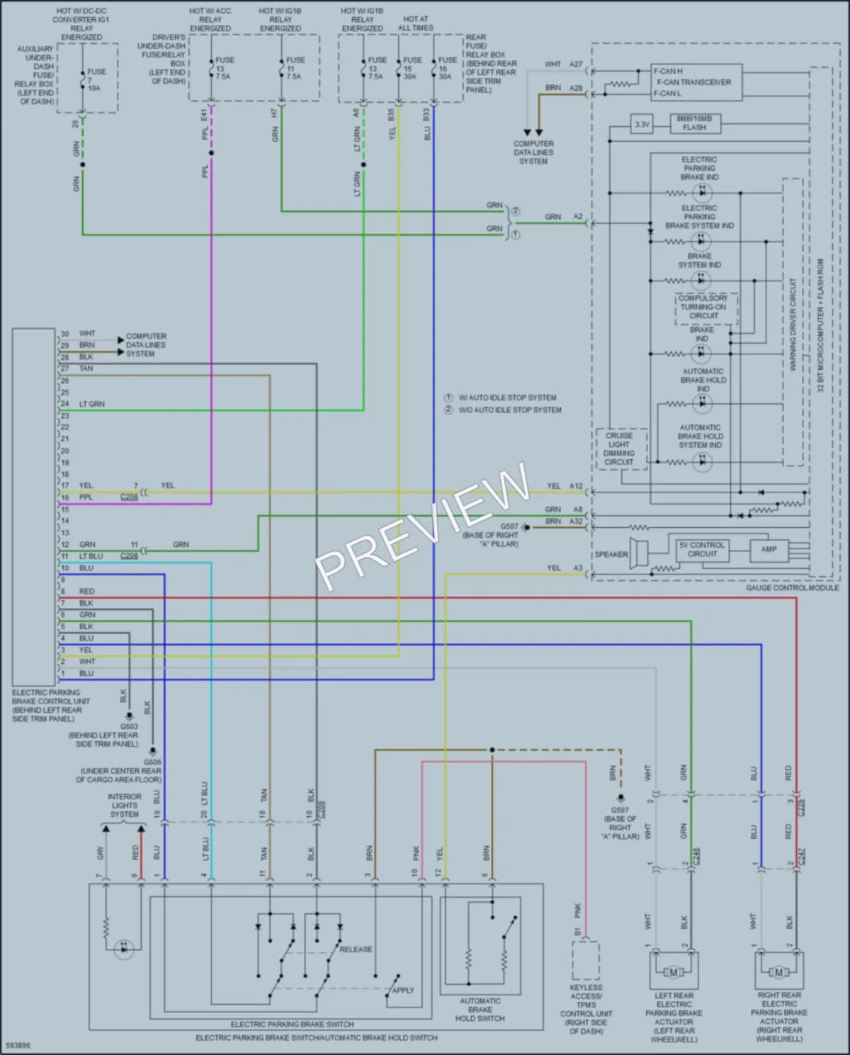 2018 Acura MDX Shift Interlock wiring diagram preview