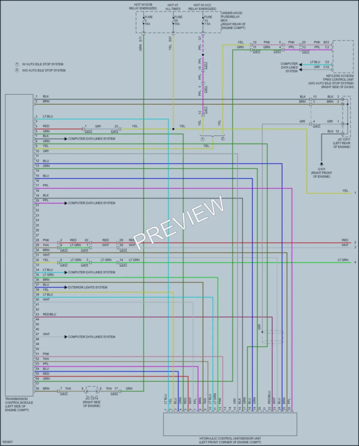 2018 Acura MDXSportHybrid Transmission wiring diagram preview