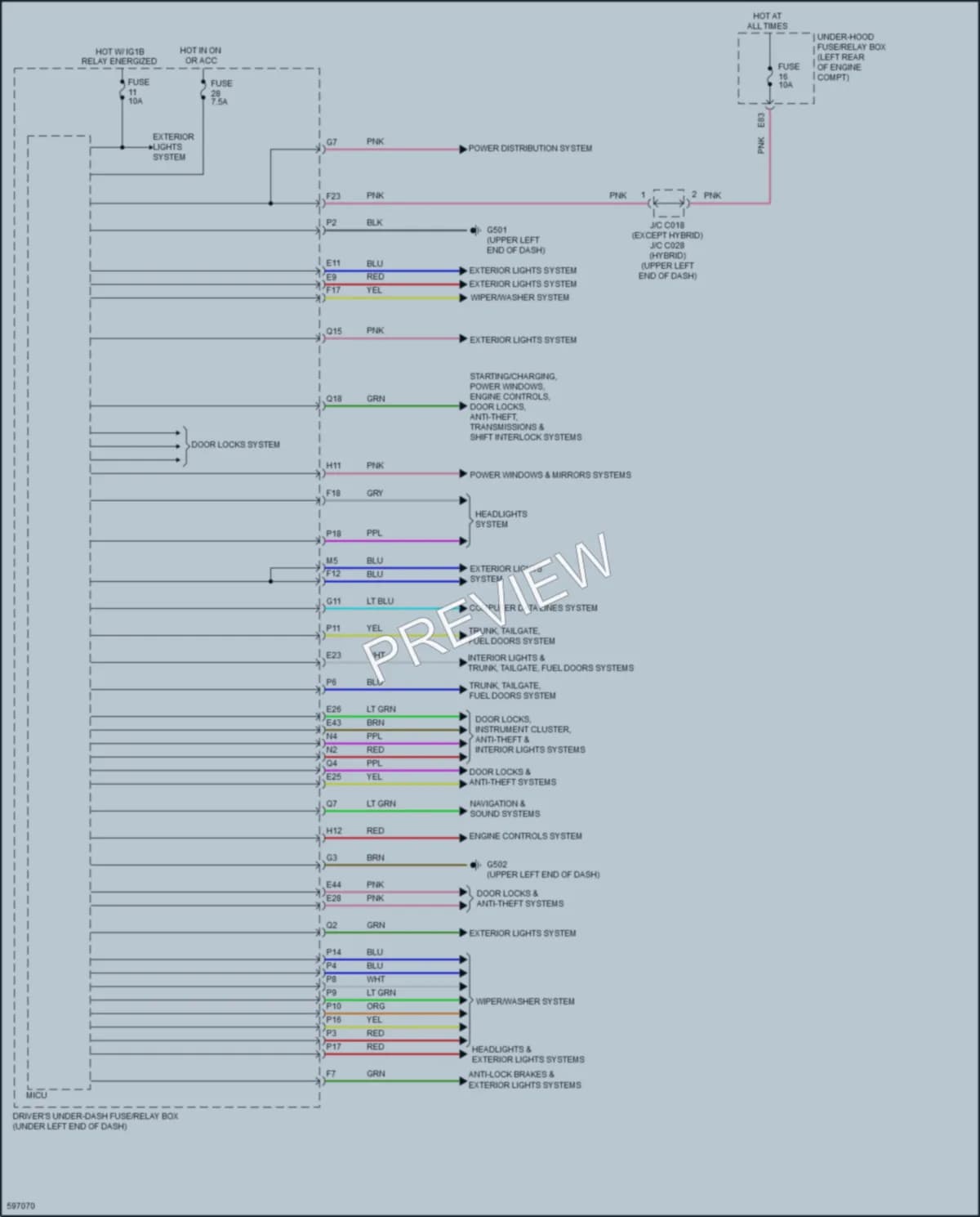 2018 Acura RLX Body Control Modules wiring diagram preview