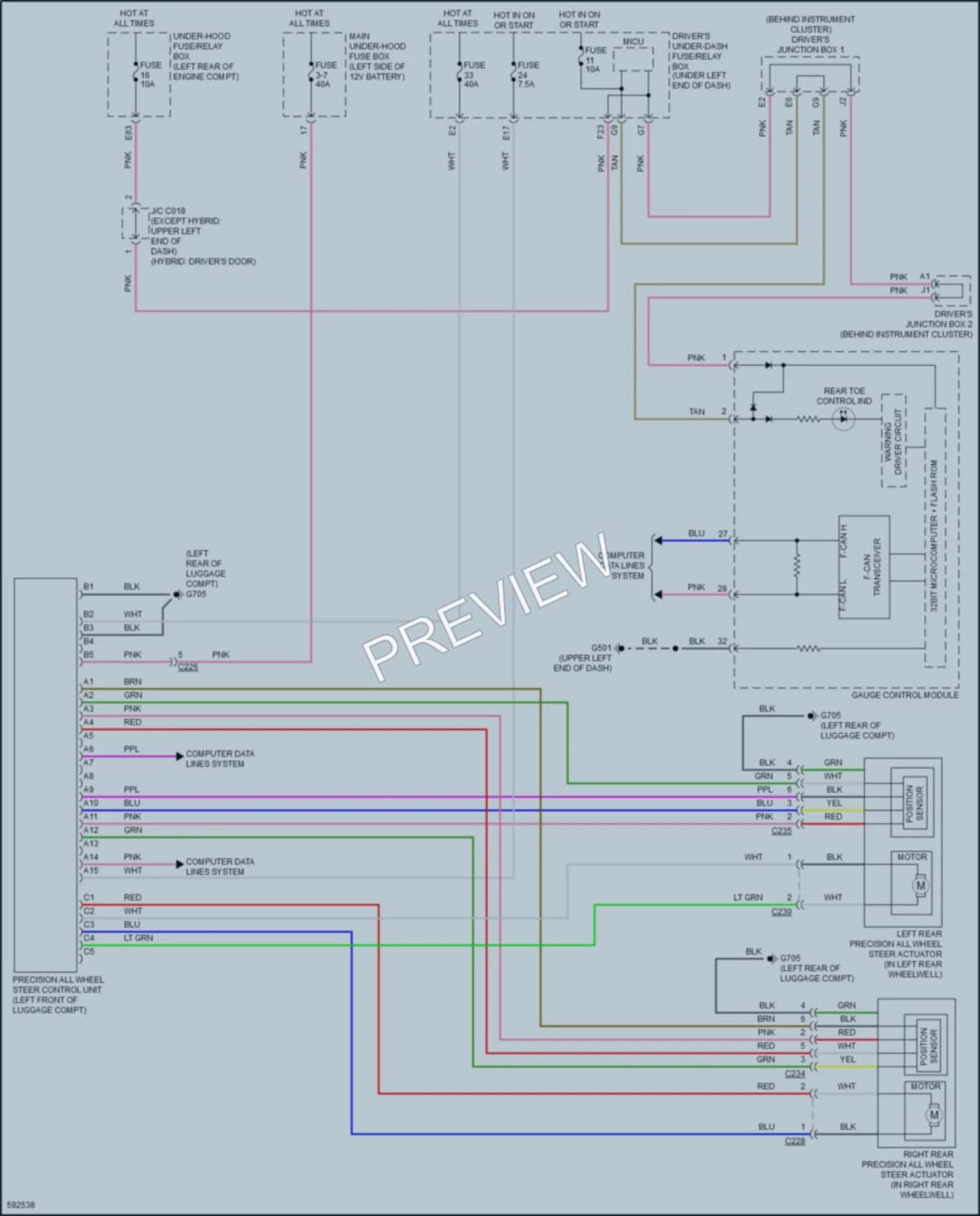 2018 Acura RLX Electronic Power Steering wiring diagram preview