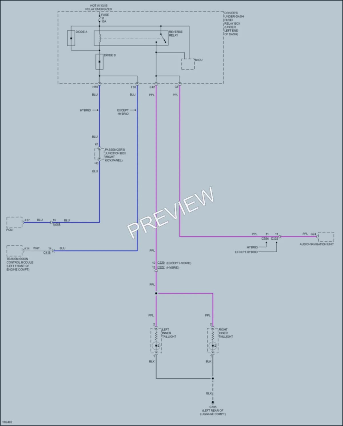 2018 Acura RLX Exterior Lights wiring diagram preview
