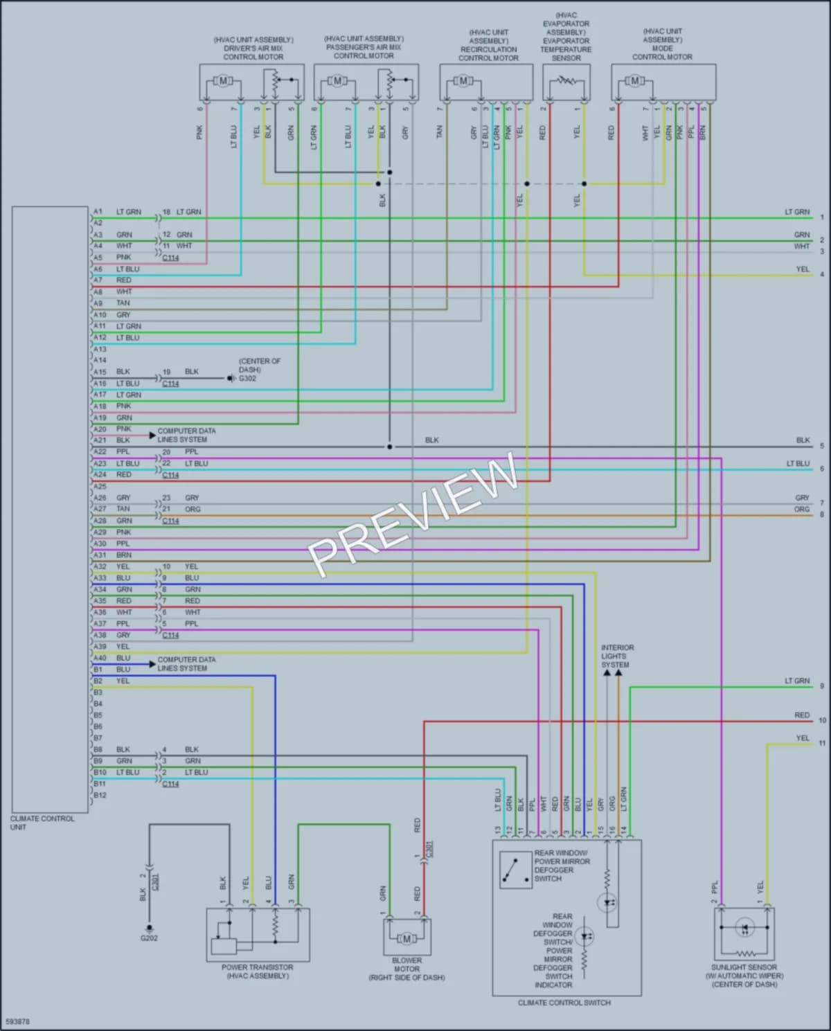 2018 Acura TLX Air Conditioning wiring diagram preview
