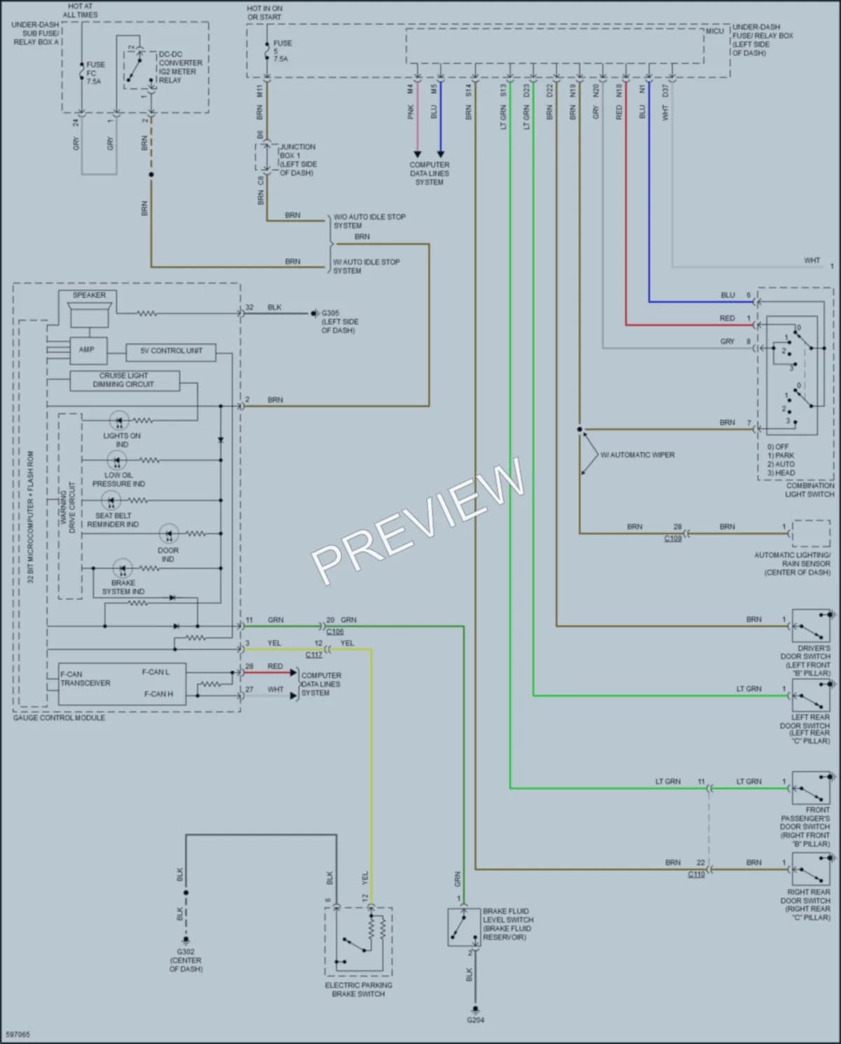 2018 Acura TLX Warning Systems wiring diagram preview