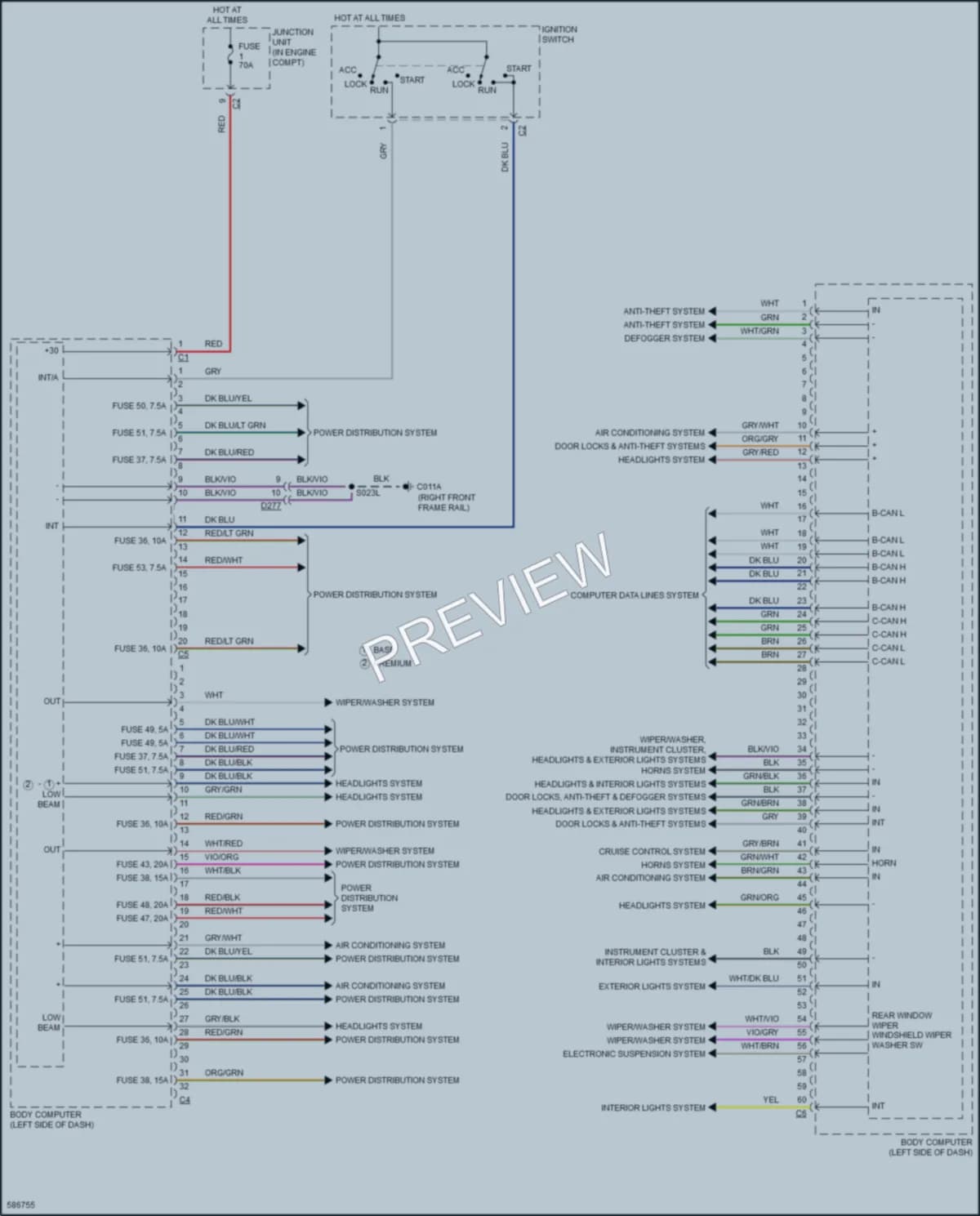 2018 AlfaRomeo 4C Body Control Modules wiring diagram preview