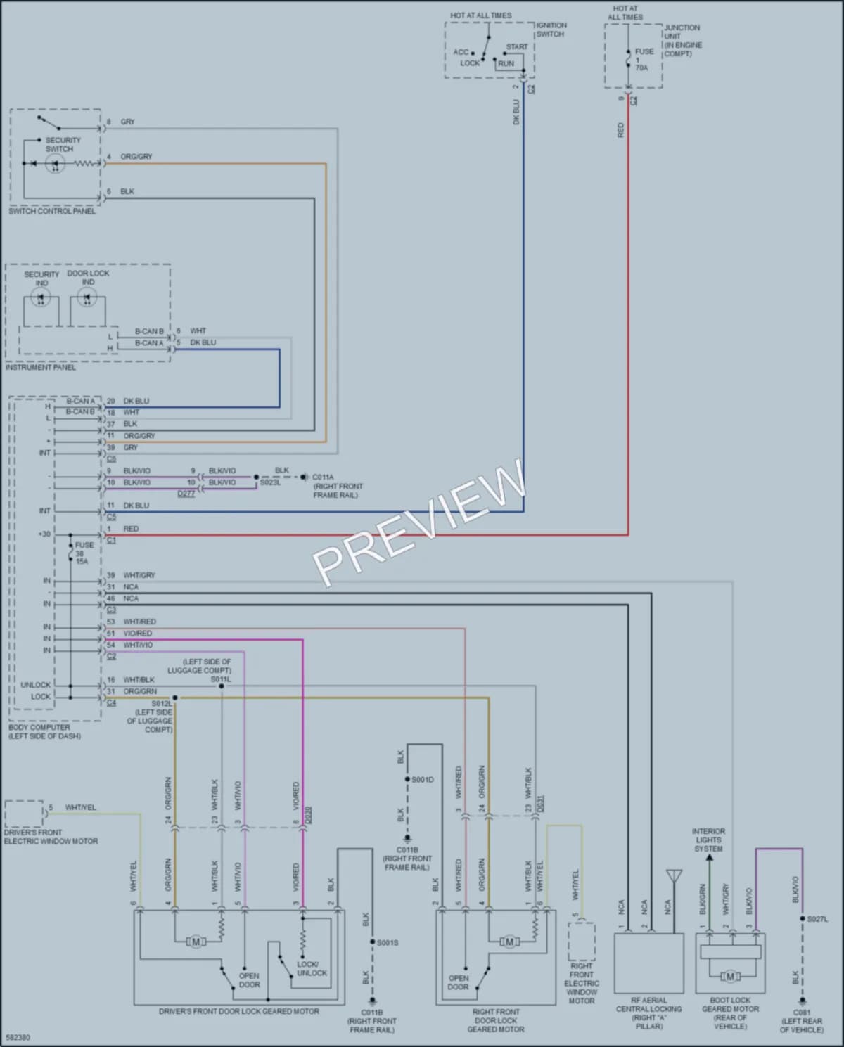 2018 AlfaRomeo 4C Power Door Locks wiring diagram preview