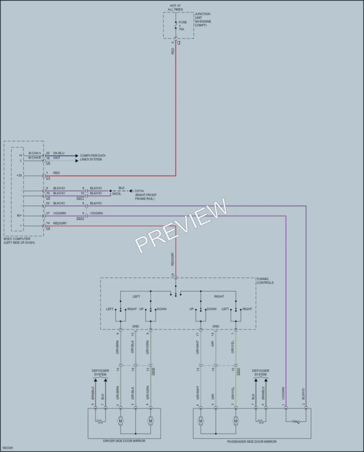 2018 AlfaRomeo 4C Power Mirrors wiring diagram preview