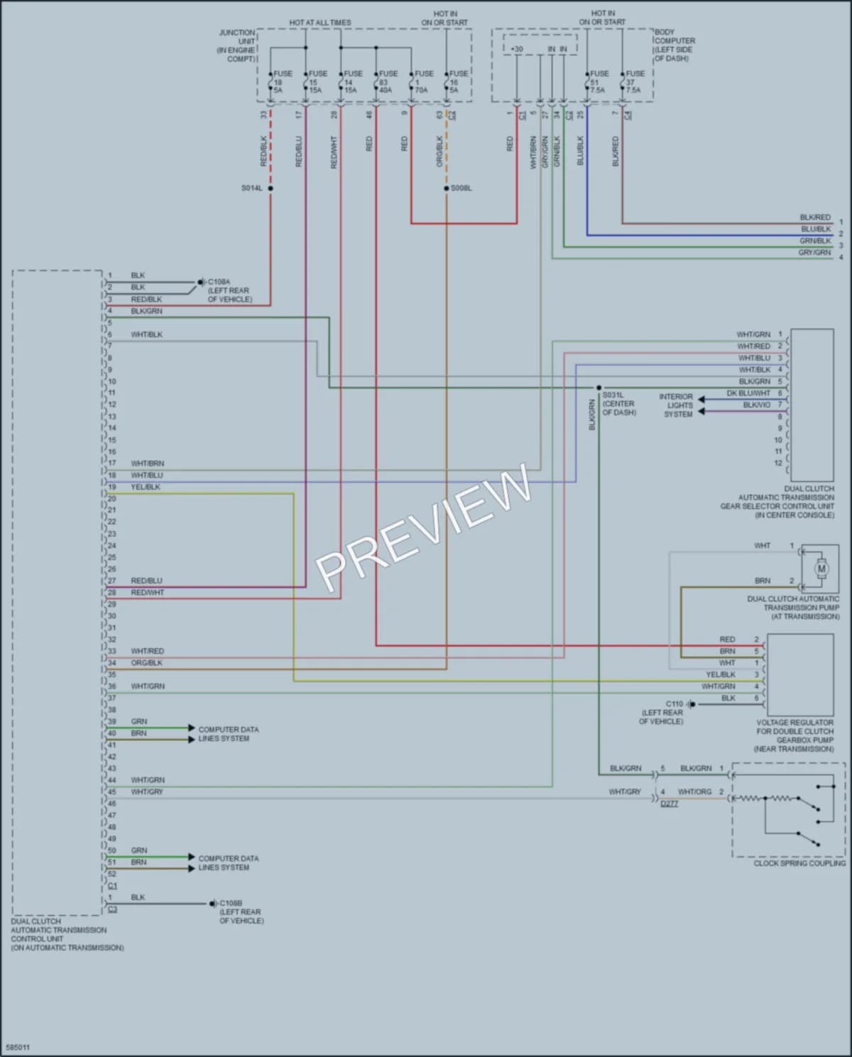 2018 AlfaRomeo 4C Transmission wiring diagram preview