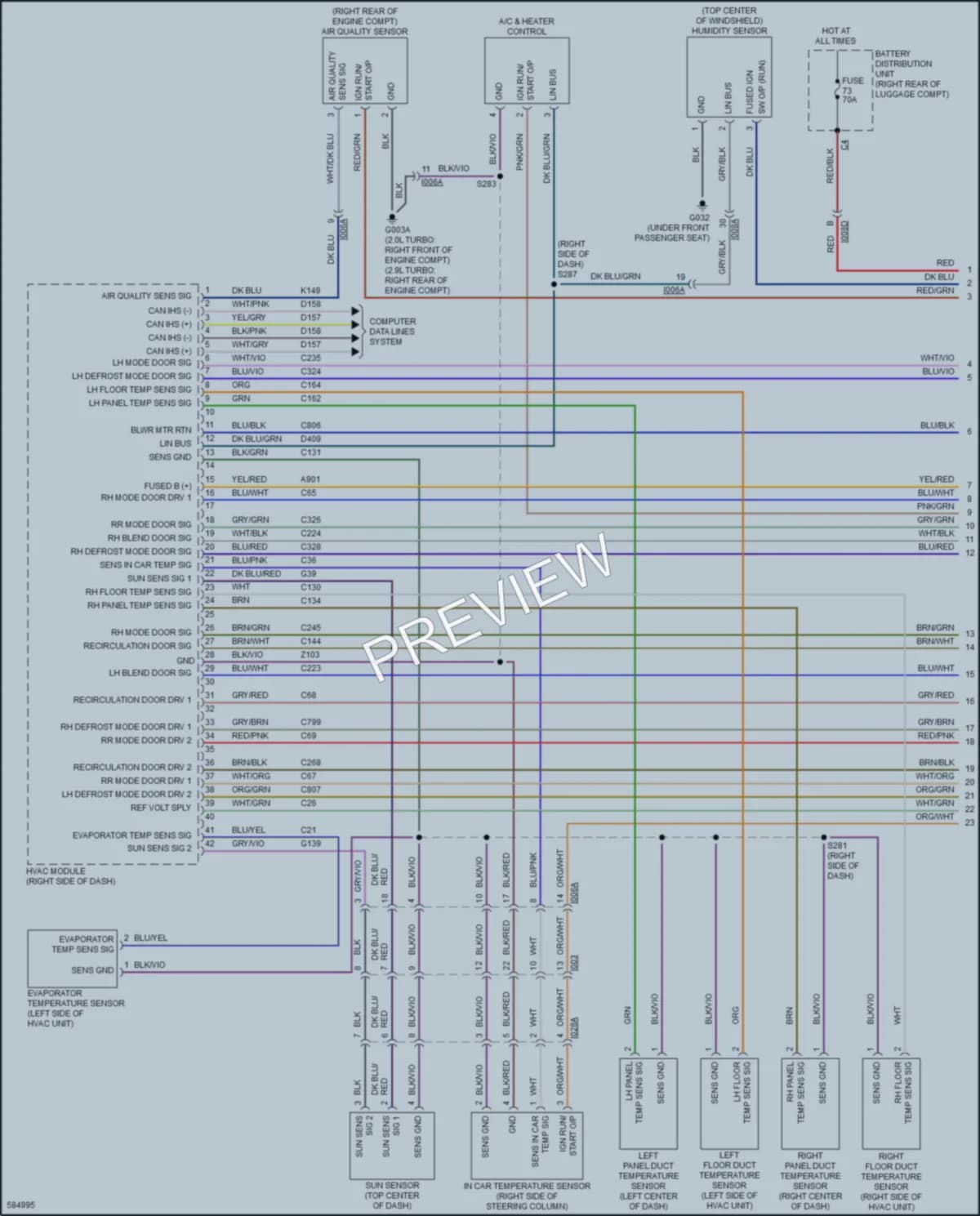 2018 AlfaRomeo Giulia Air Conditioning wiring diagram preview