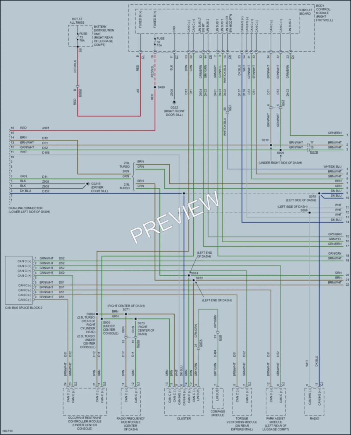 2018 AlfaRomeo Giulia Computer Data Lines wiring diagram preview