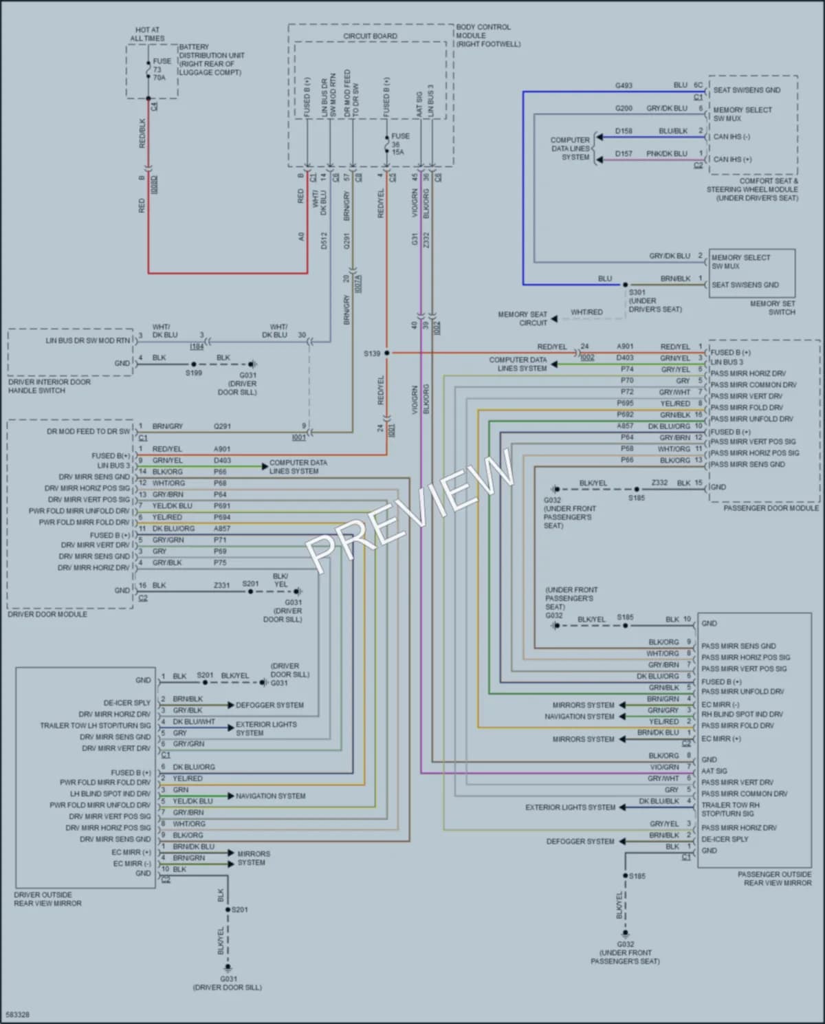 2018 AlfaRomeo Giulia Memory Systems wiring diagram preview