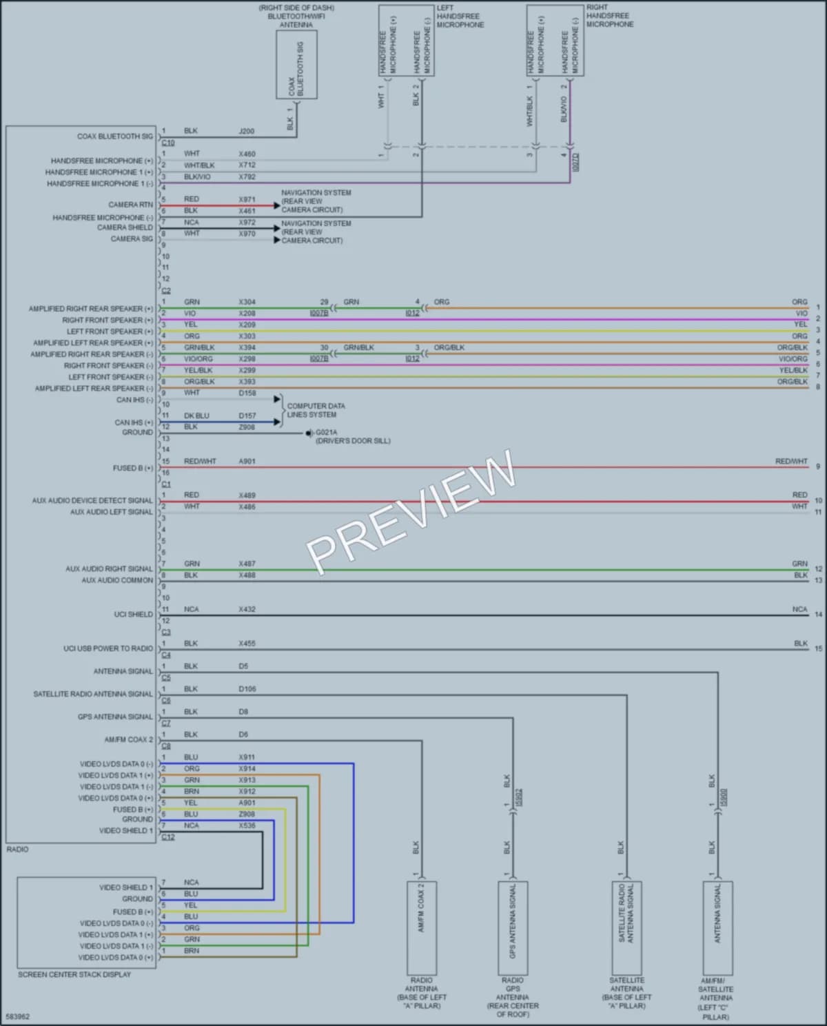 2018 AlfaRomeo Giulia Radio wiring diagram preview