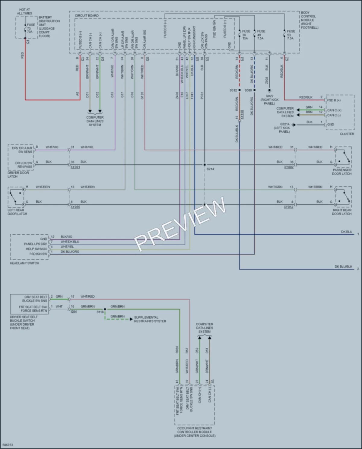 2018 AlfaRomeo Stelvio Warning Systems wiring diagram preview