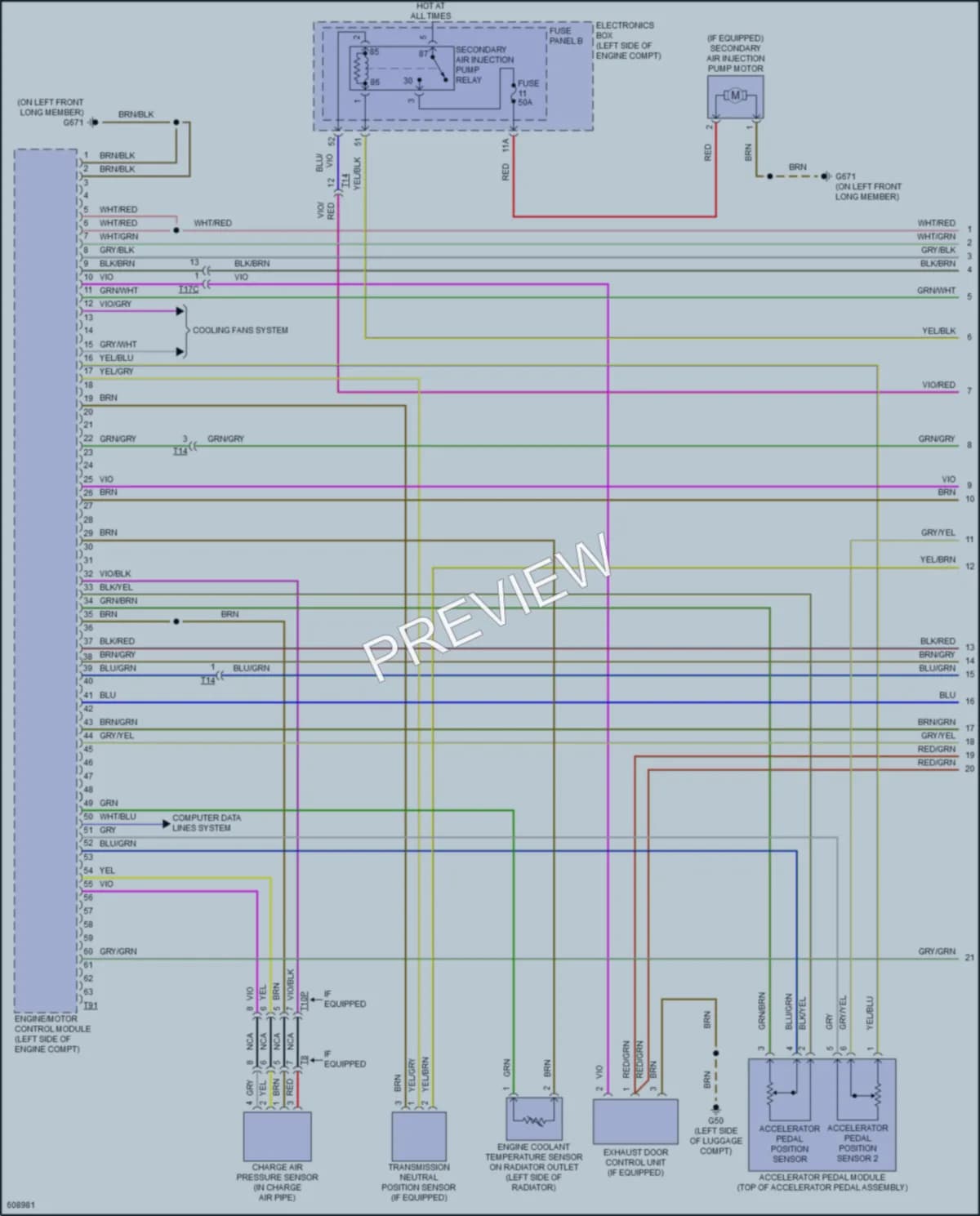2018 Audi A3 Engine Performance wiring diagram preview