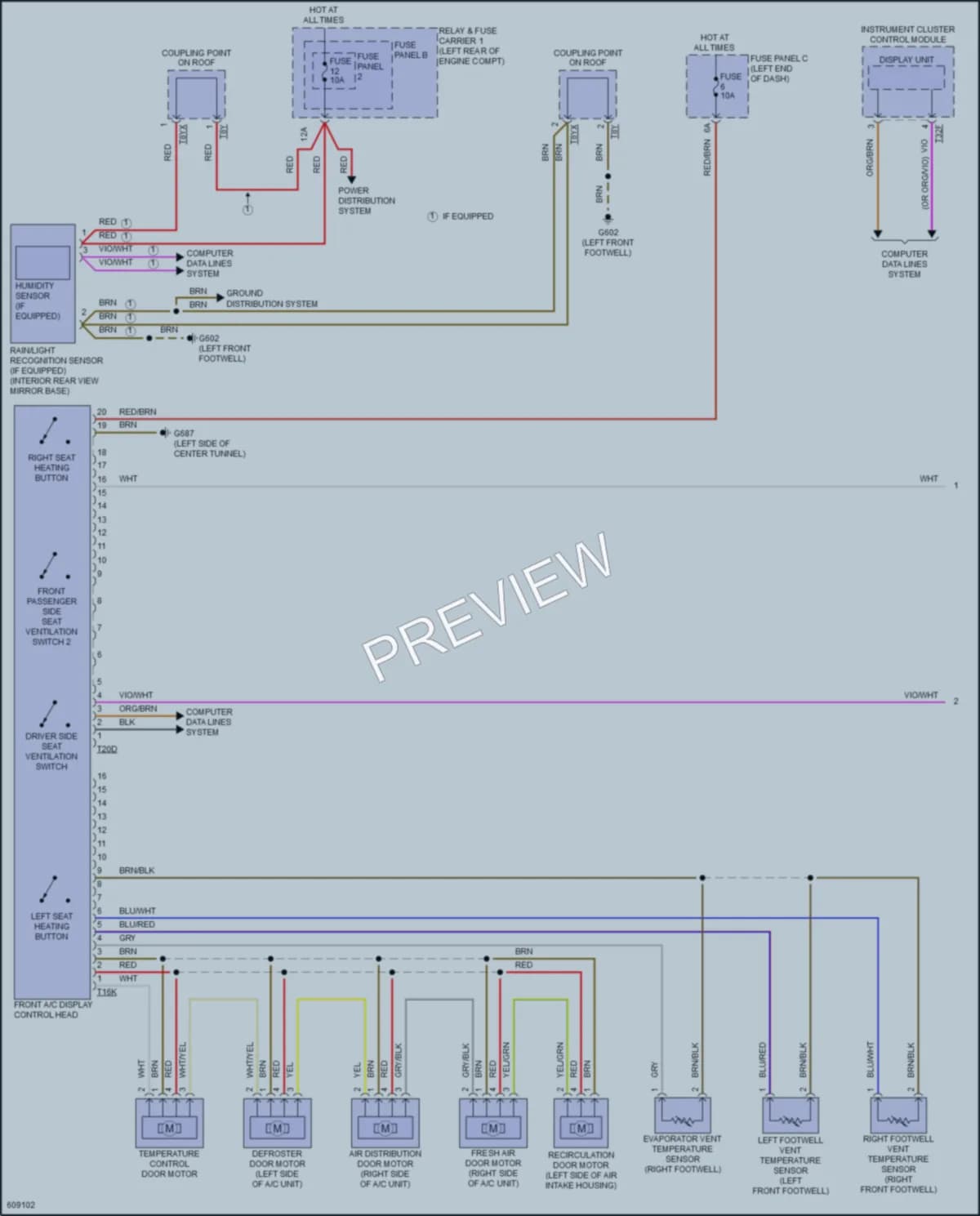 2018 Audi A4allroad Air Conditioning wiring diagram preview
