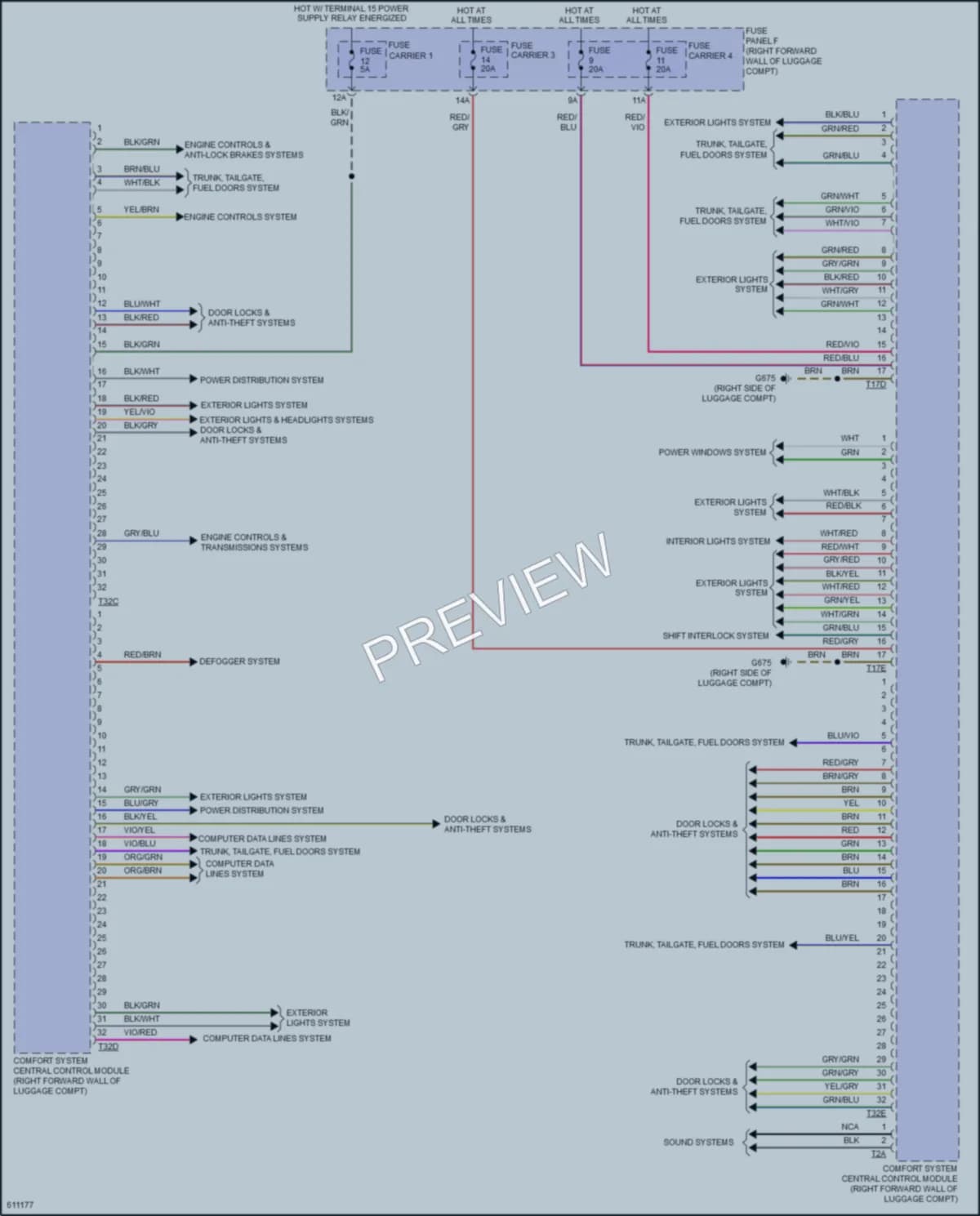 2018 Audi A8 Body Control Modules wiring diagram preview