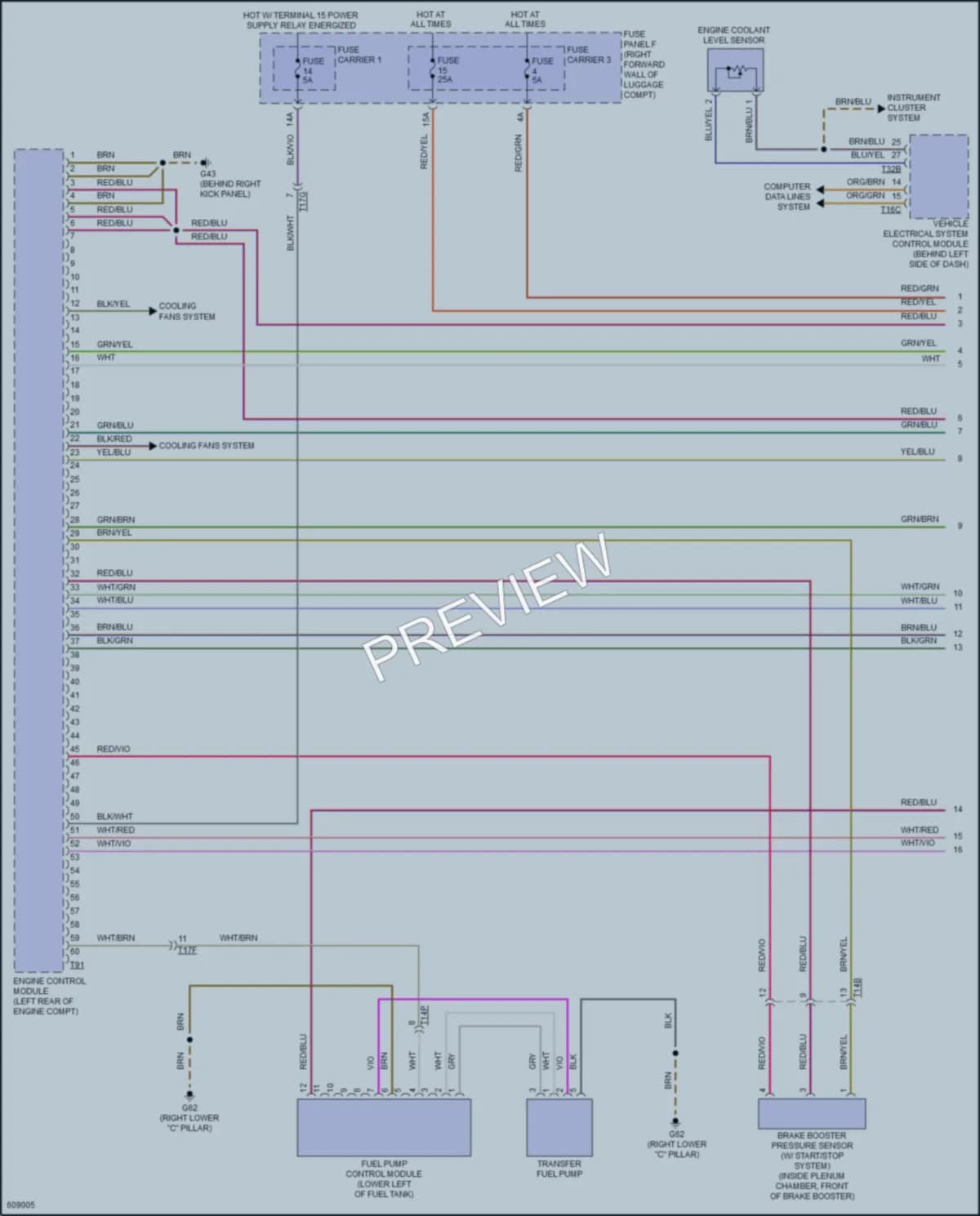 2018 Audi A8 Engine Performance wiring diagram preview