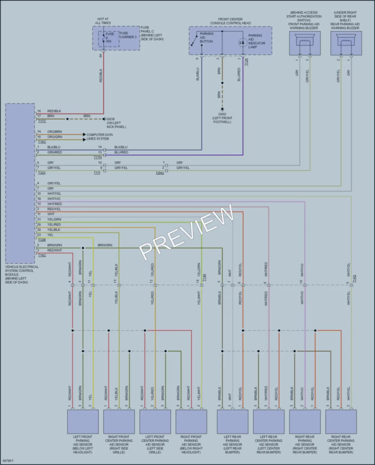 2018 Audi A8 Navigation wiring diagram preview