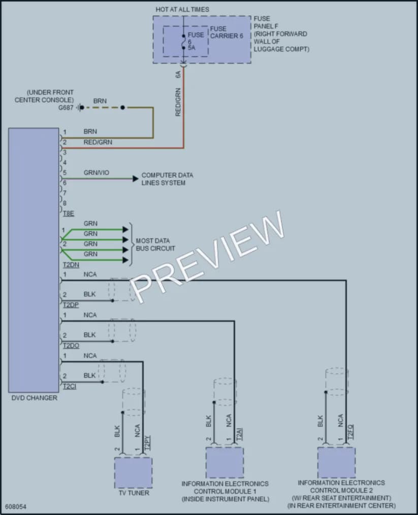 2018 Audi A8 Radio wiring diagram preview