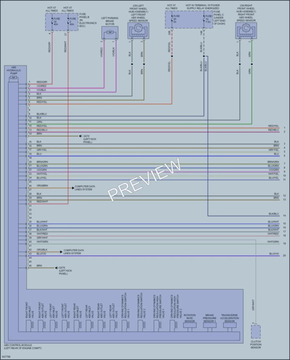 2018 Audi Q3 Anti Lock Brakes wiring diagram preview