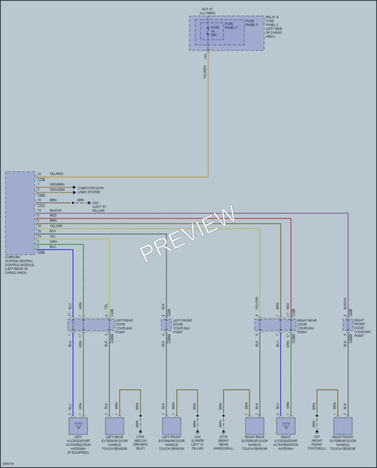 2018 Audi Q5 Anti Theft wiring diagram preview