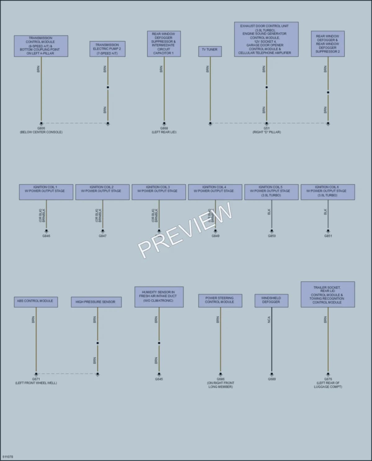 2018 Audi Q5 Ground Distribution wiring diagram preview