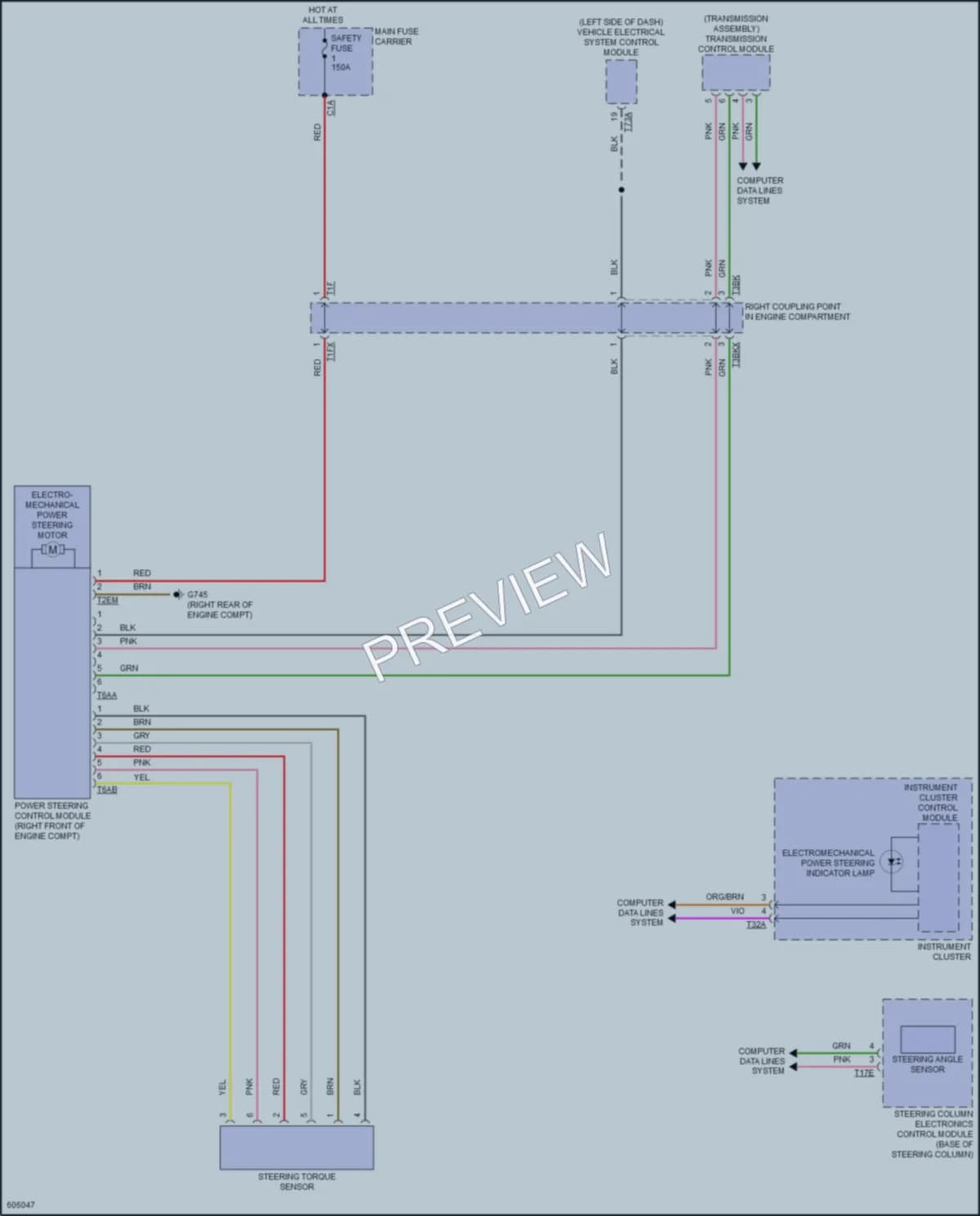 2018 Audi Q7 Electronic Power Steering wiring diagram preview
