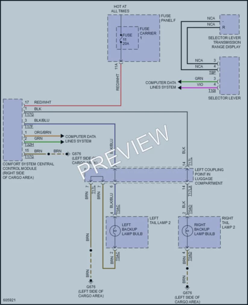 2018 Audi Q7 Exterior Lights wiring diagram preview