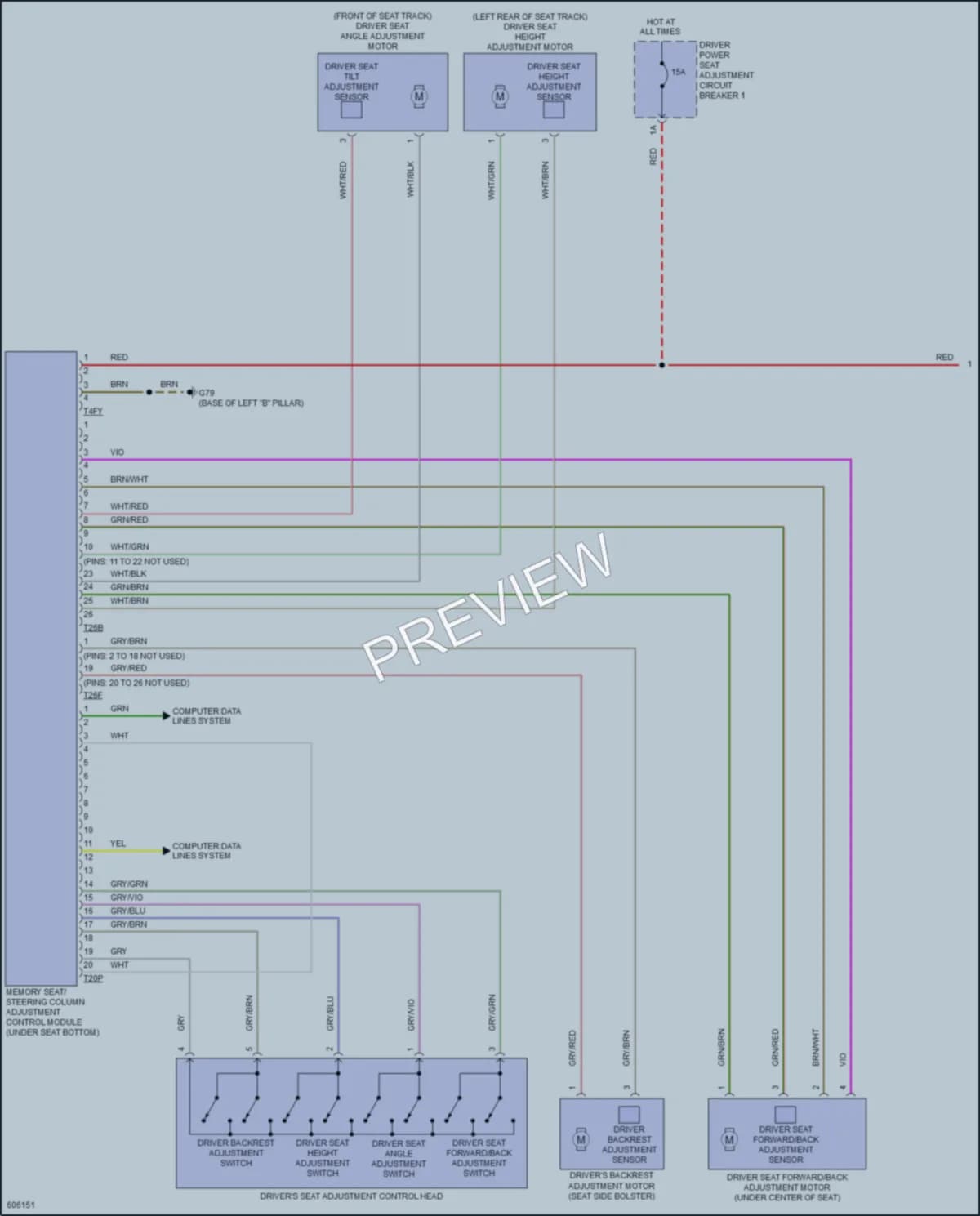 2018 Audi Q7 Memory Systems wiring diagram preview