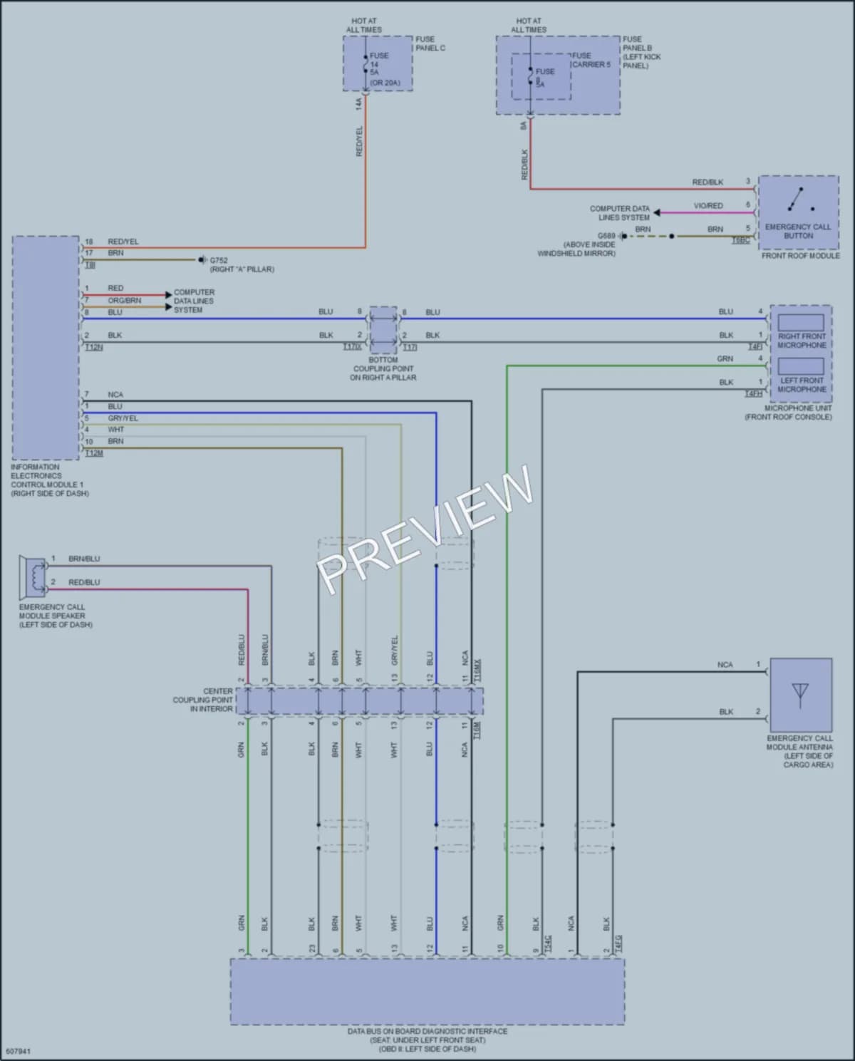 2018 Audi Q7 Navigation wiring diagram preview