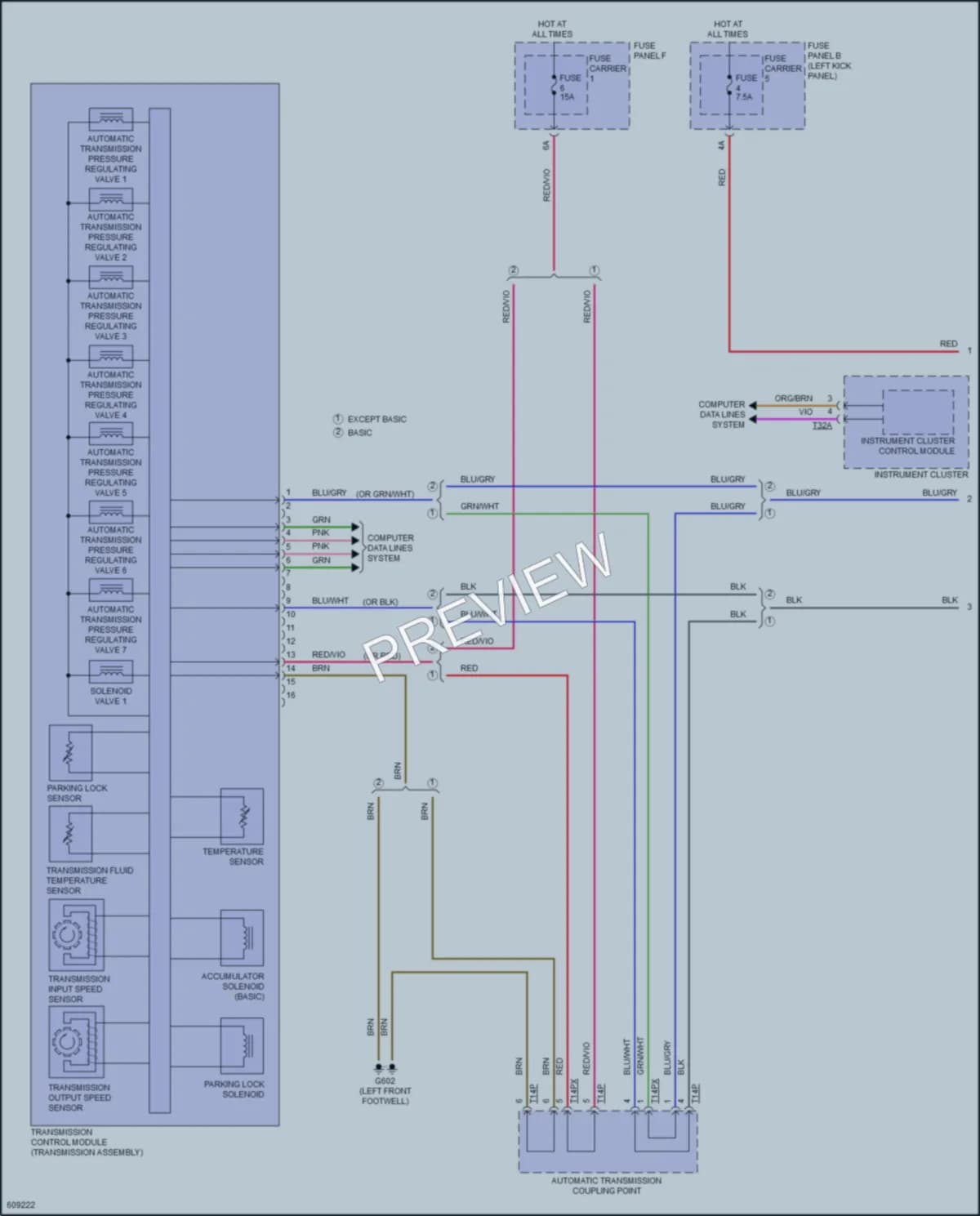 2018 Audi Q7 Transmission wiring diagram preview