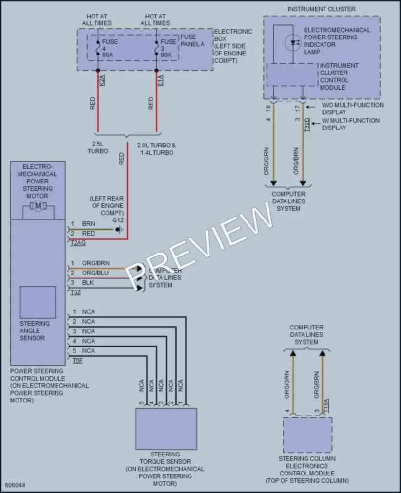 2018 Audi RS3 Electronic Power Steering wiring diagram preview