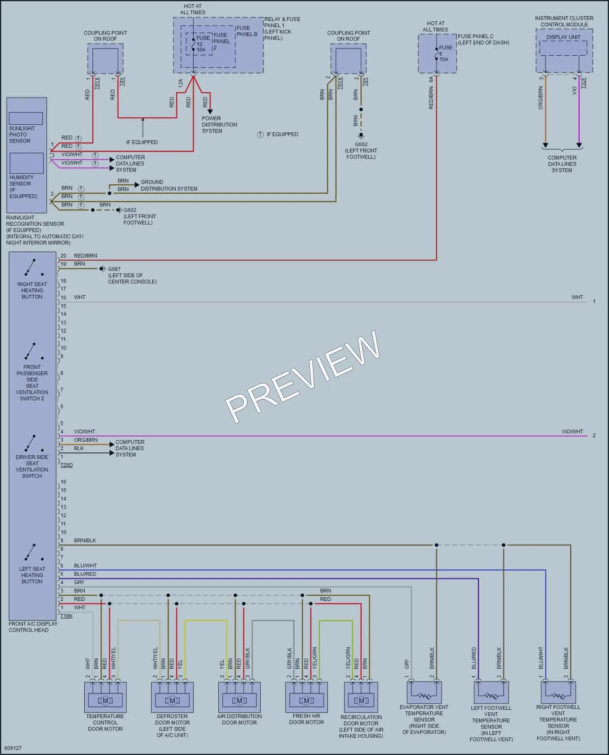2018 Audi S5 Air Conditioning wiring diagram preview