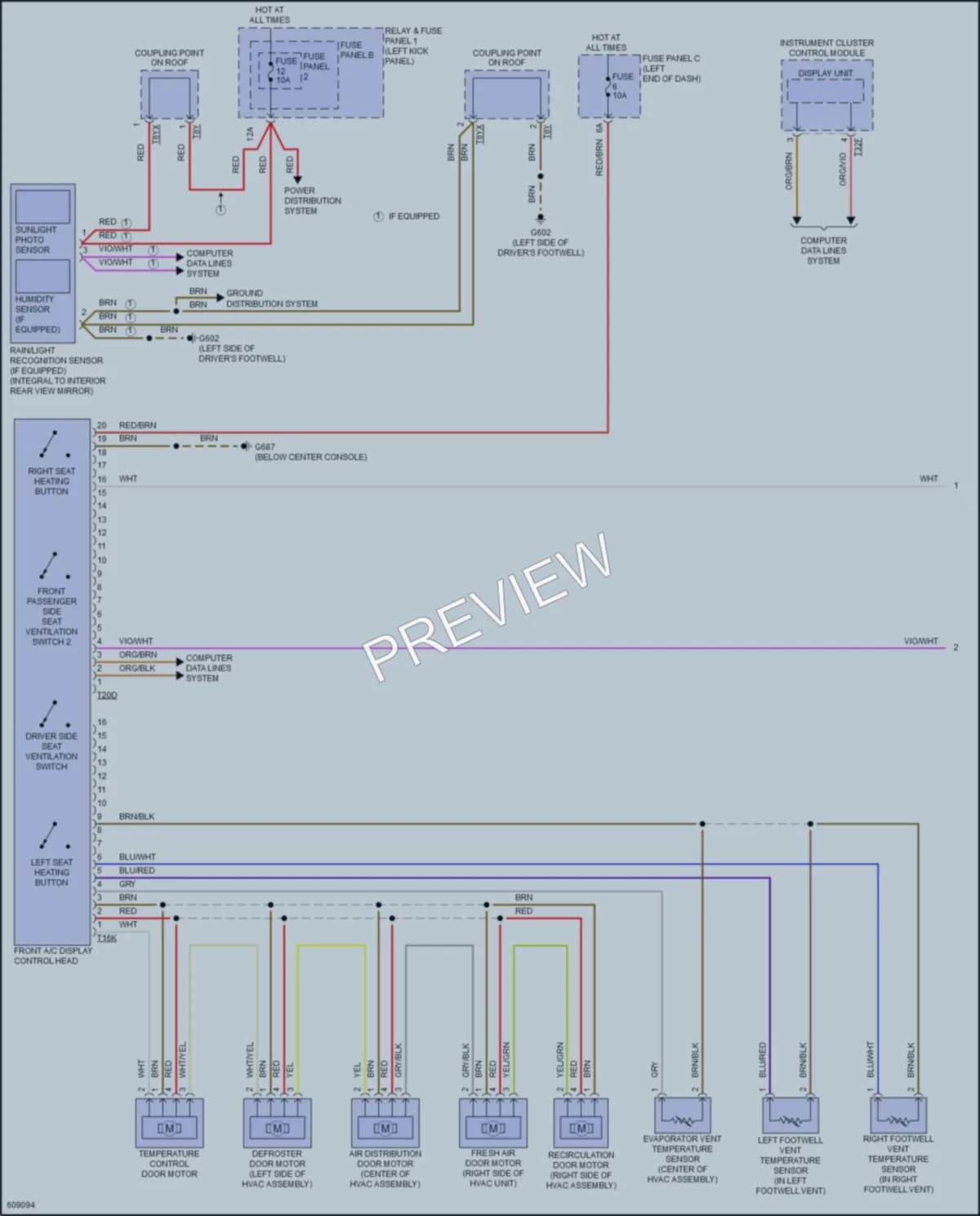 2018 Audi SQ5 Air Conditioning wiring diagram preview