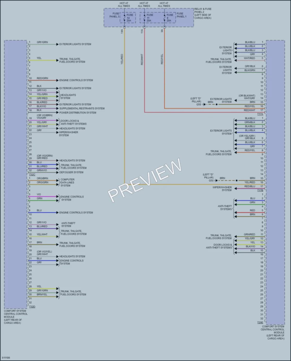 2018 Audi SQ5 Body Control Modules wiring diagram preview