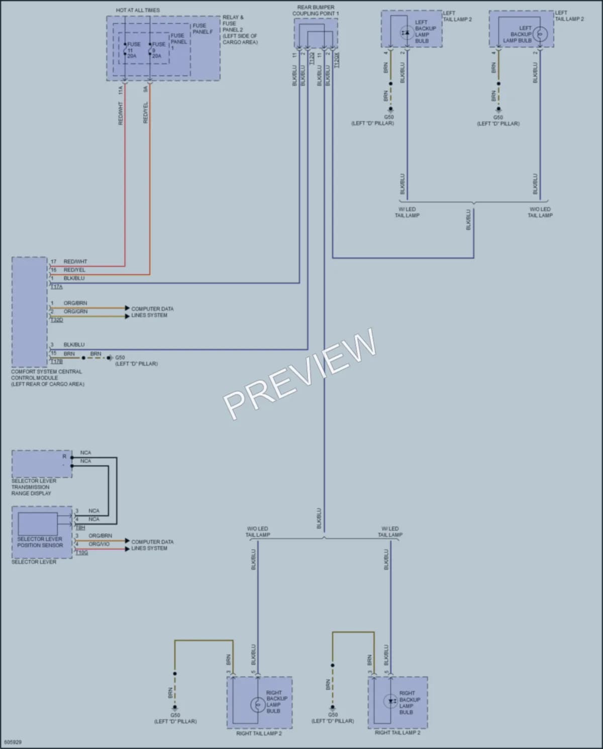 2018 Audi SQ5 Exterior Lights wiring diagram preview